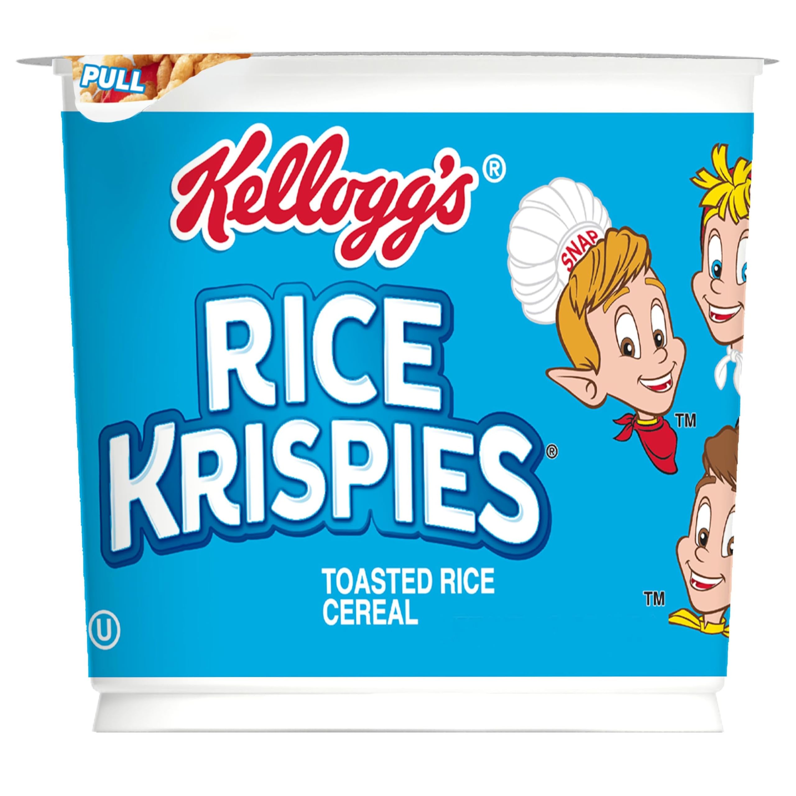 Kellogg's Rice Krispies Breakfast Cereal Cups - Original Flavor, 15.6oz (12 Pack) | Convenient On-The-Go Snacks for Kids, School Lunches & Office Breakfast | Crunchy Rice Cereal in Portable Single-Serve Cups