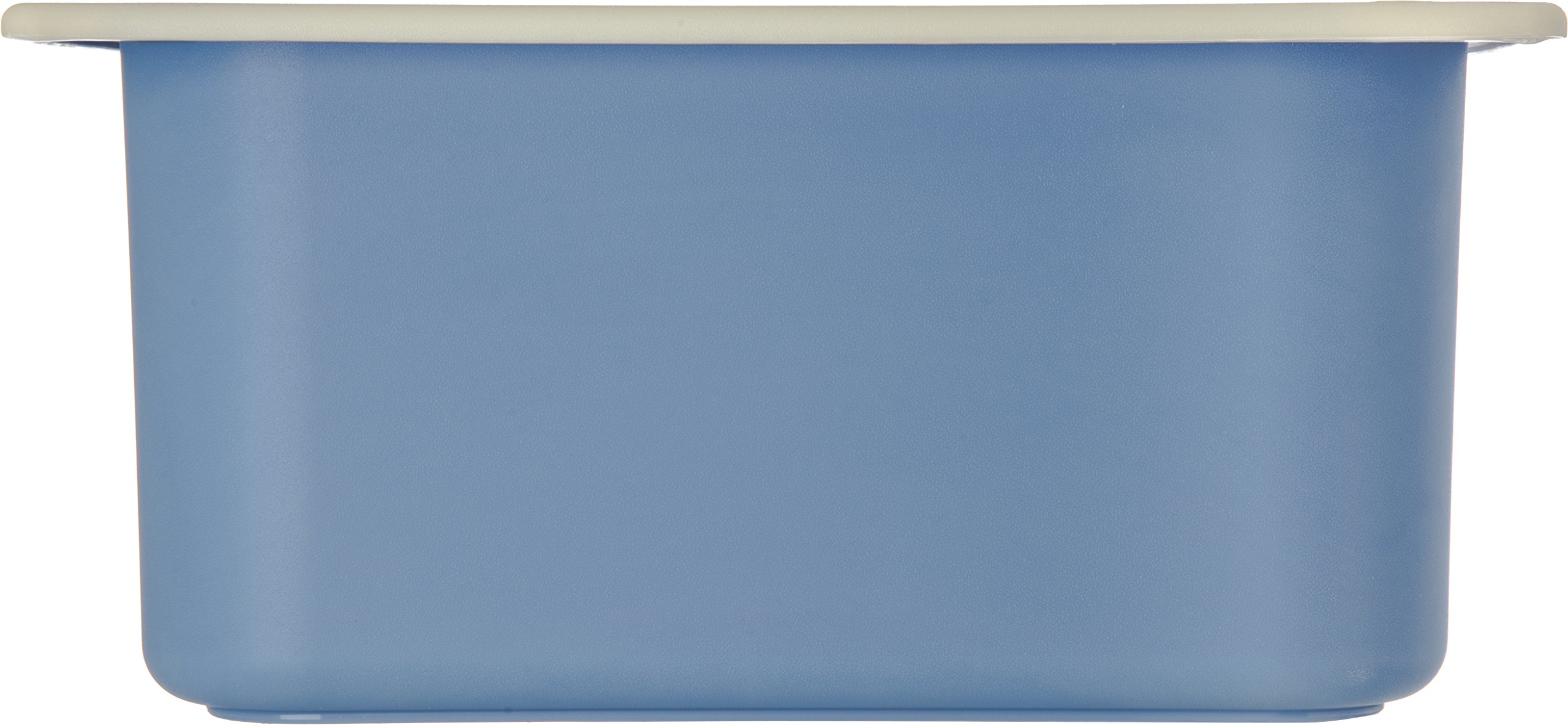 Carlisle FoodService Coldmaster Coolcheck 6-Quart Plastic Food Pans - White & Blue Commercial-Grade Cold Food Containers for Catering, Restaurants & Kitchen Use | Perfect for Buffet Serving, Salad Storage & Food Prep