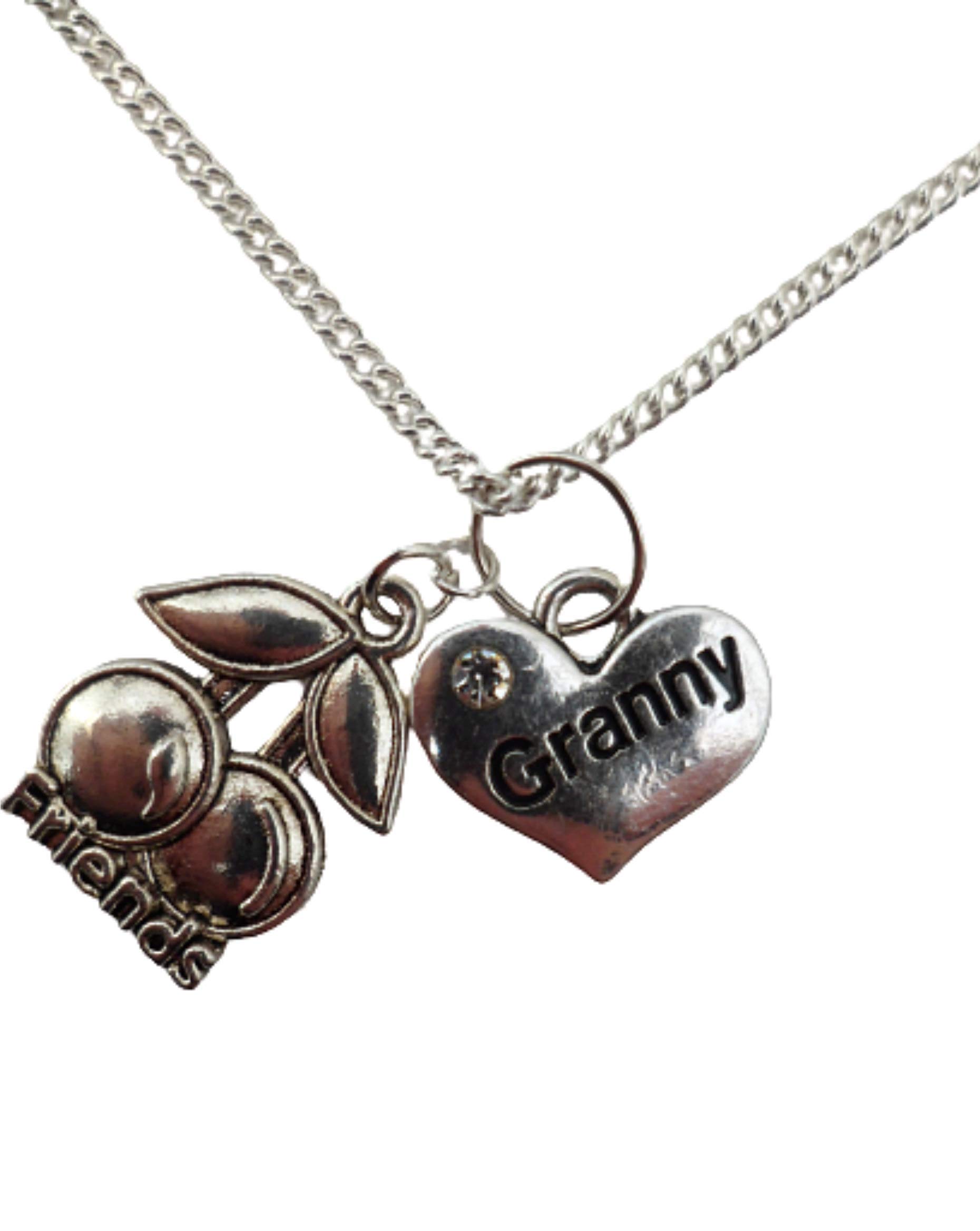 Silver Heart Charm Necklace - Gift for Granny & Friends