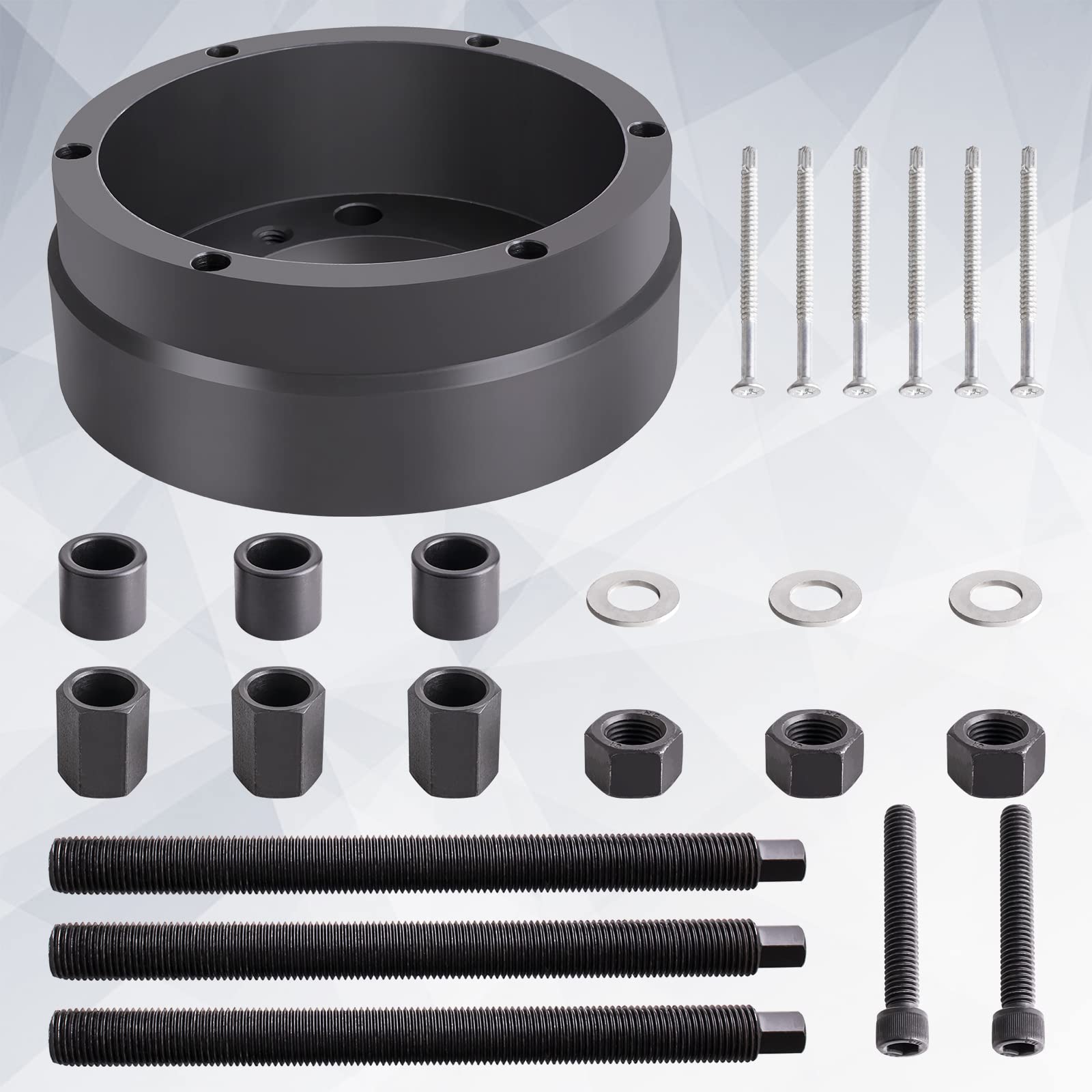 Premium Front Crankshaft Seal & Wear Sleeve Remover/Installer Tool Kit - Compatible with Cummins ISX12 ISX15 Diesel Engines - Professional Automotive Repair Tool for Mechanics & DIY Enthusiasts (Ideal for Seal Replacement & Maintenance Jobs)