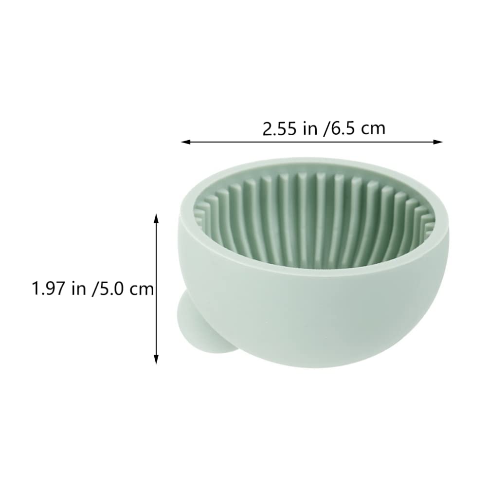 FOMIYES Silicone Makeup Brush Cleaner Bowl - Professional Cosmetic Brush Cleaning Mat & Scrubber Pad for Face Makeup Tools | Perfect for Home Salon & Travel Makeup Kit Organization