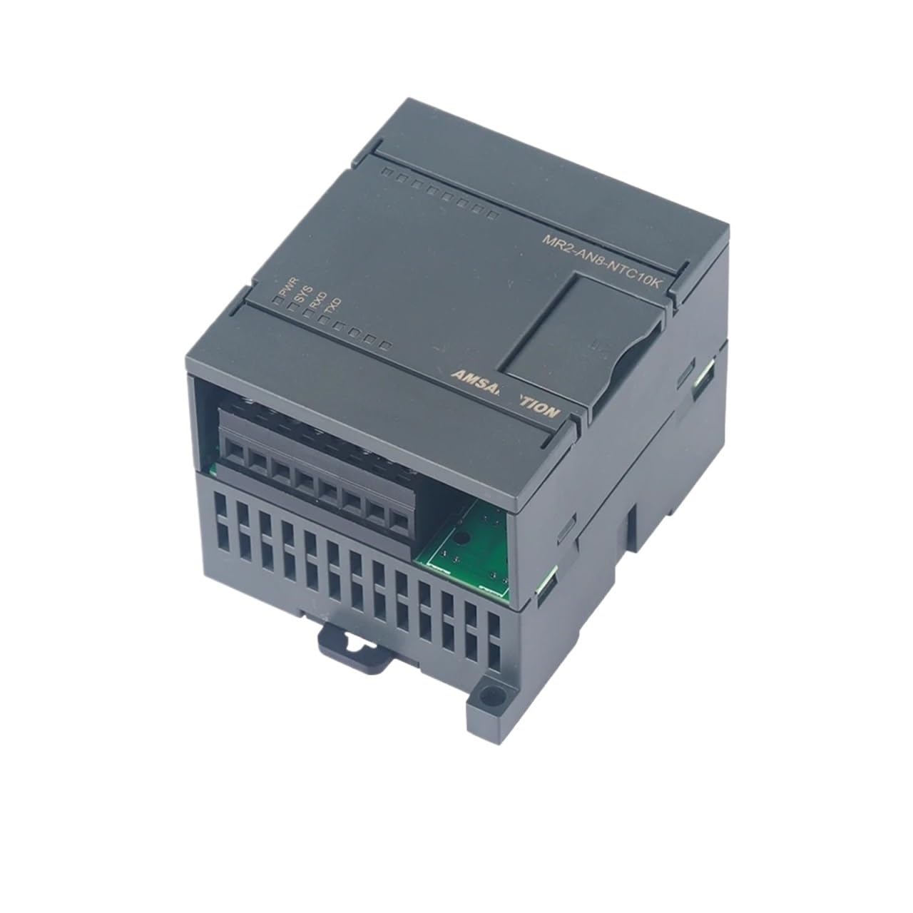 MR2-AN8-NTC10K Ethernet Temperature Control Module - 8-Channel NTC Sensor with RS485 & Modbus TCP for SMART200/300/1200/FX5U PLC - Industrial Automation Solution for HVAC, Manufacturing & Process Monitoring (Color: MT2-AN8-NTC10K)