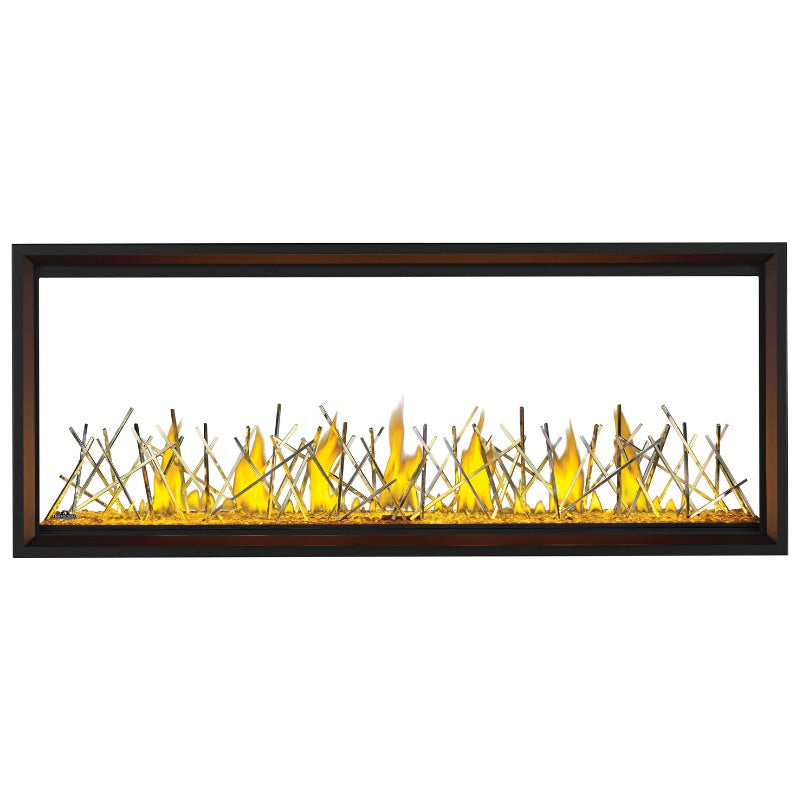 Napoleon TLV62N2 Tall Vector 62 See-Through Linear Direct Vent Gas Fireplace - Perfect for Modern Living Rooms & Patio Heating
