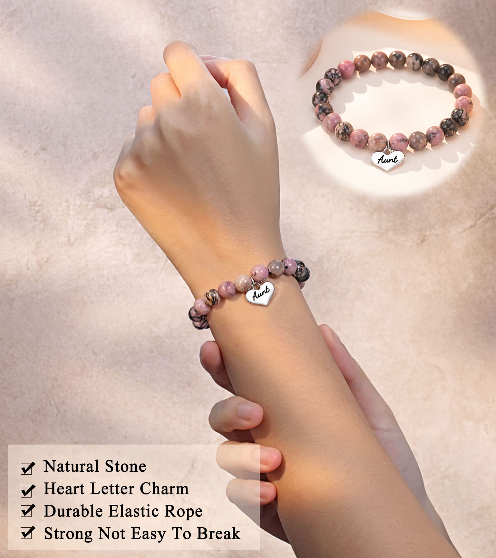 Heart Charm Bracelet for Women - Perfect Gift for Nana, Grandma, Mom, Daughter, Best Friend, Sister - Birthday, Christmas, Valentine's Day, Anniversary, Graduation, Mother's Day Jewelry
