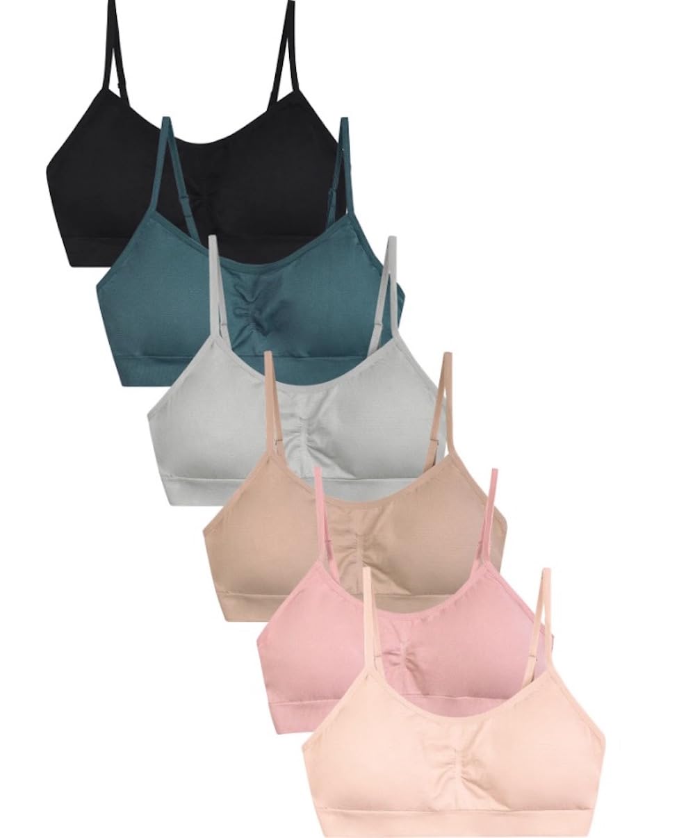 Best Women's 6-Pack Sports Bras - Breathable & Supportive Workout Tops for Running, Yoga & Gym - Plus Size & Regular Fit