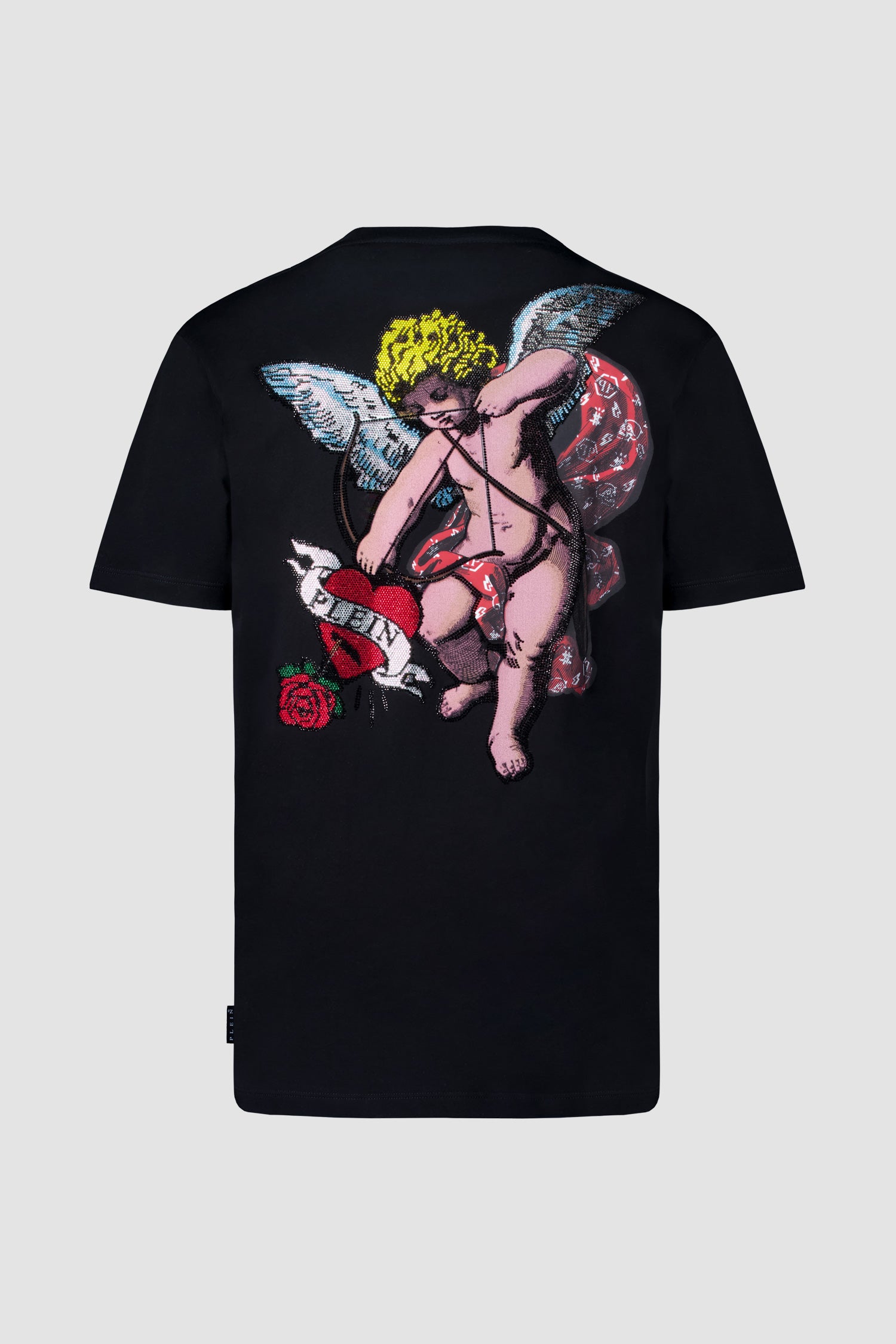 Philipp Plein Love Angel Short Sleeve Round Neck T-Shirt for Women - Casual Streetwear & Summer Fashion Outfit