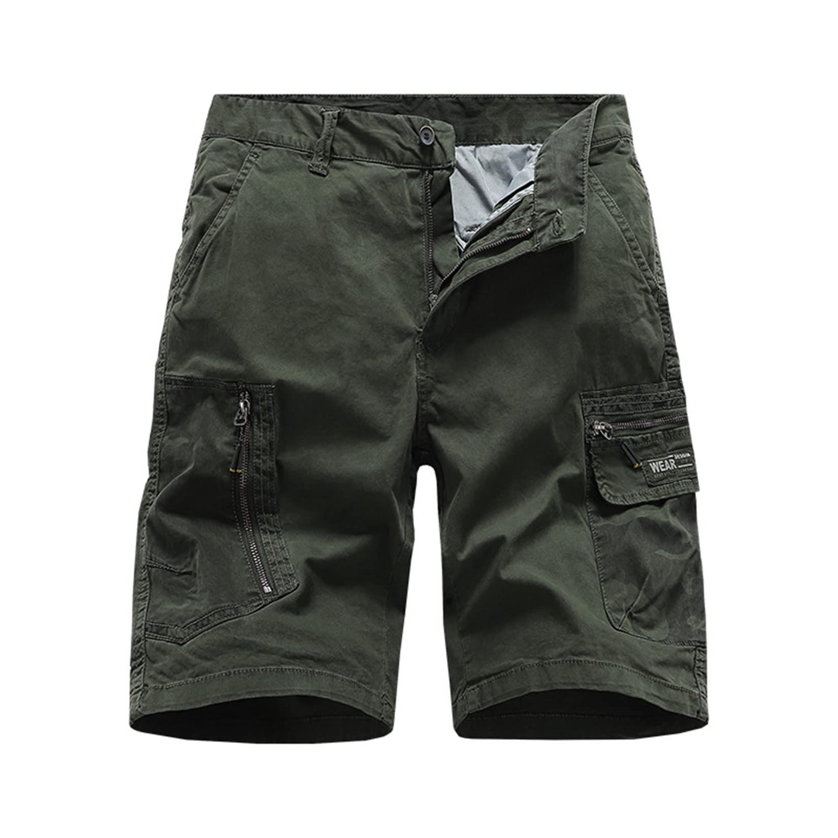 UNeedVog Men's Cargo Shorts - Camo Cotton Board Shorts with Multiple Pockets | Beachwear, Swimming, Hiking & Casual Summer Outfits