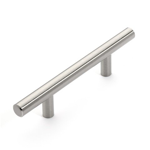 5.75 Inch European Style Cabinet Bar Pulls - Satin Nickel Finish - Modern Kitchen & Bathroom Hardware for Drawers and Cabinets