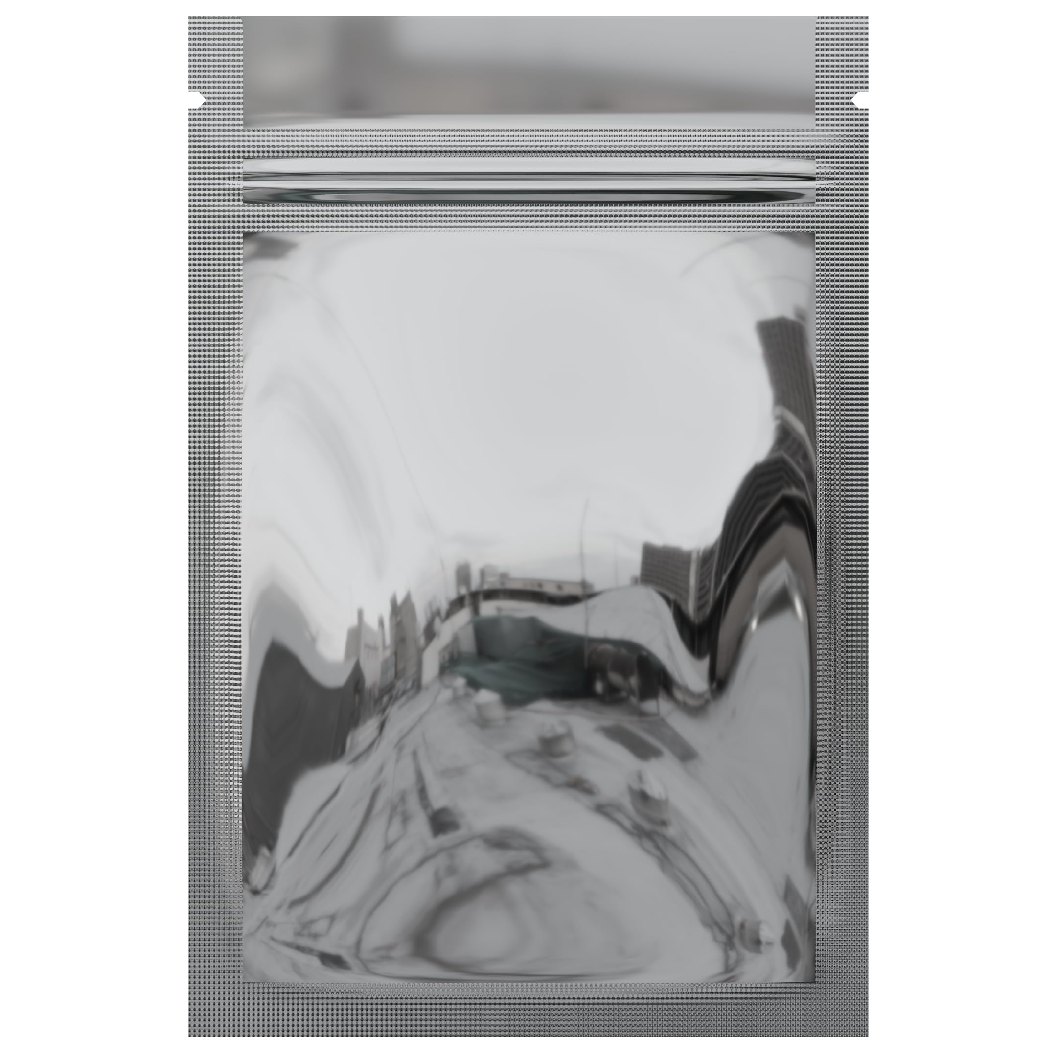 Premium Mylar Barrier Bags with Zipper & Heat Seal - 1000 Pack (Gloss Silver/Clear, 1 Gram - 3