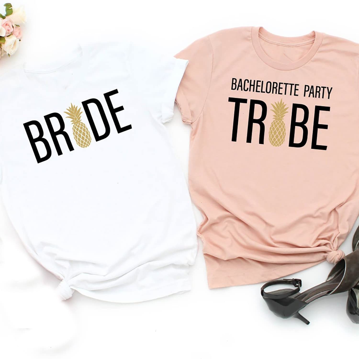 Team Bride T-Shirt - Bride Squad Shirt for Bachelorette Party & Wedding - Funny Bride and Bridesmaids Matching Outfits - Perfect for Bridal Showers, Wedding Rehearsals & Girls' Night Out