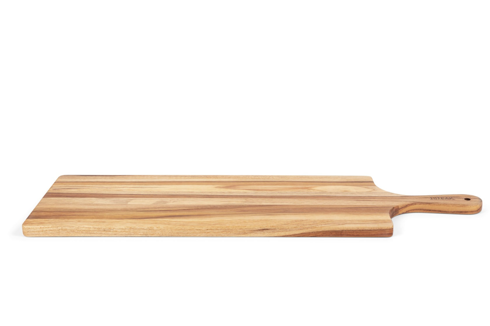 Premium Rectangular Teak Wood Cheese Board with Handles - Charcuterie Serving Platter for Entertaining, Wine & Cheese Parties, Weddings & Gifts