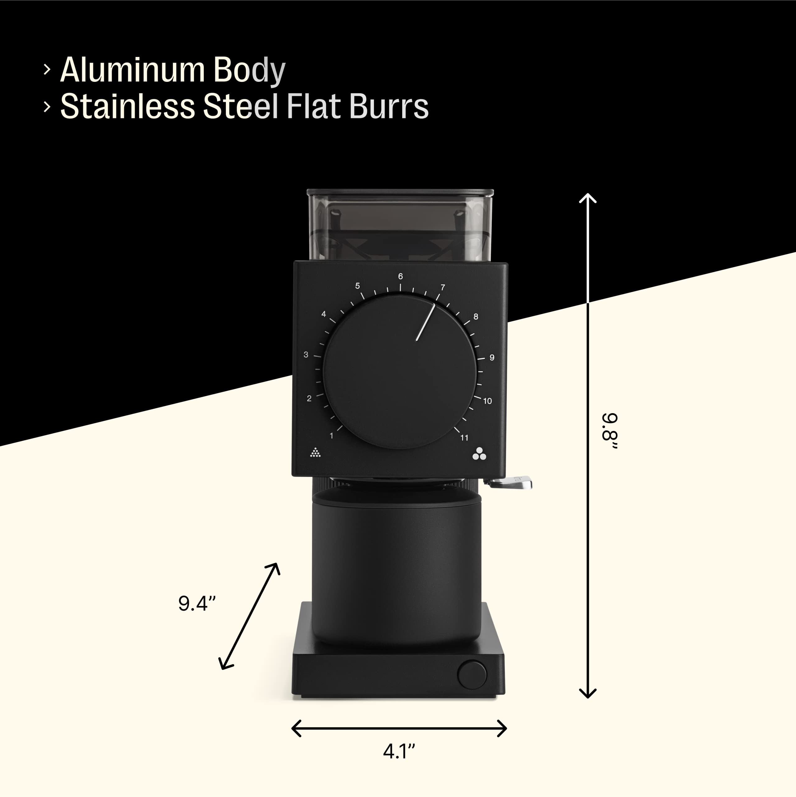 Fellow Ode Gen 2 Electric Coffee Grinder - 31 Precise Grind Settings for Drip, French Press, Cold Brew & Espresso | Compact Countertop Design in Matte Black | Perfect for Home Baristas & Coffee Enthusiasts