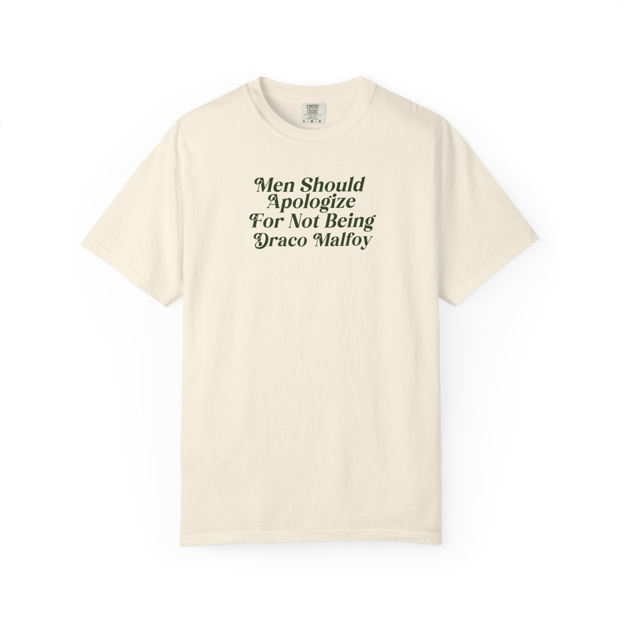 Men Should Apologize Draco T-Shirt | Funny Sarcastic Graphic Tee for Men | Perfect for Harry Potter Fans, Gifts & Casual Wear