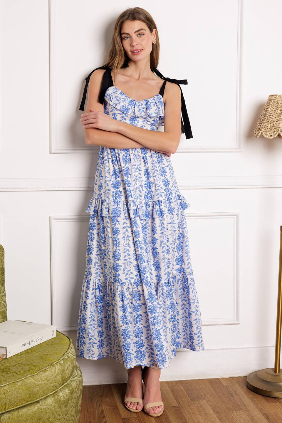 OFF FOR THE DAY Woven Midi Dress - Women's Casual Summer Flowy Boho Dress for Beach, Vacation & Date Night