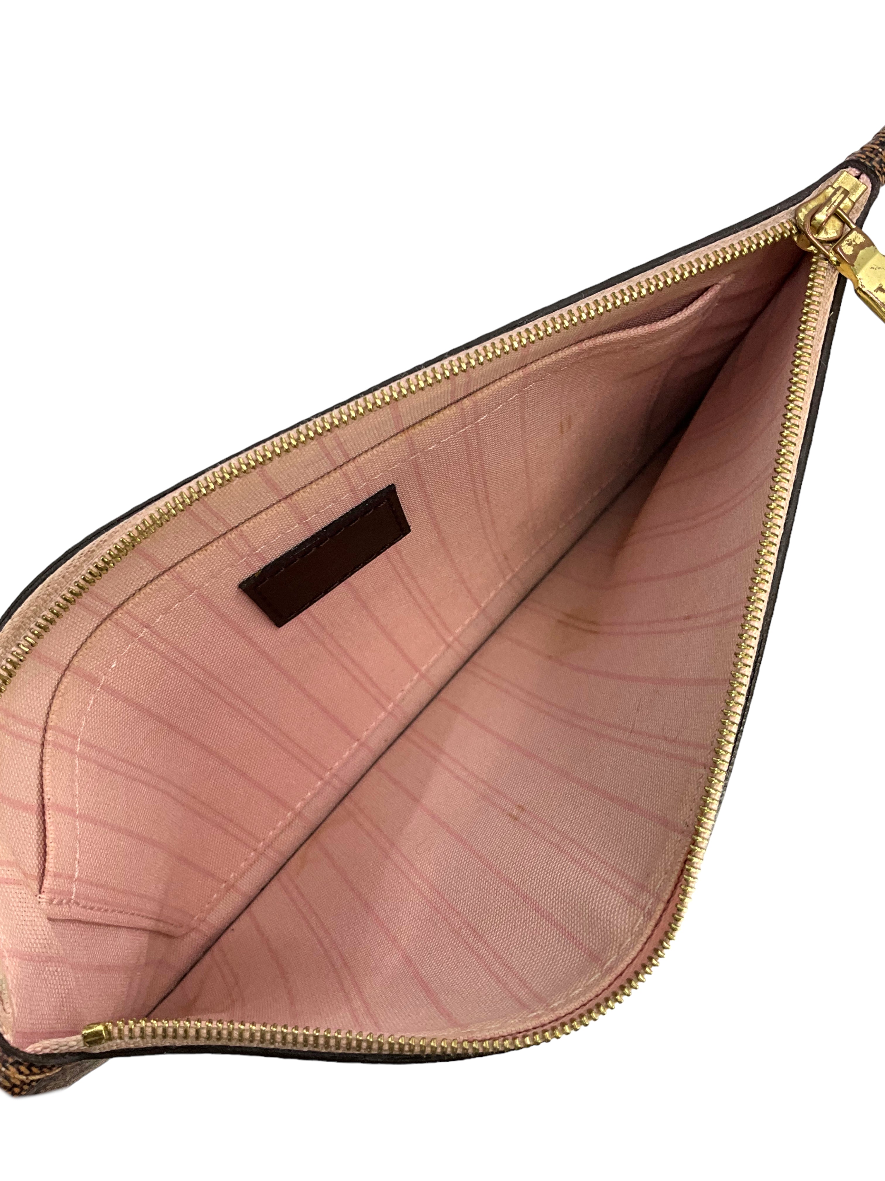 Louis Vuitton Damier Ebene Neverfull MM Tote Bag with Pochette - Stylish Designer Handbag for Women, Perfect for Work, Travel & Everyday Use