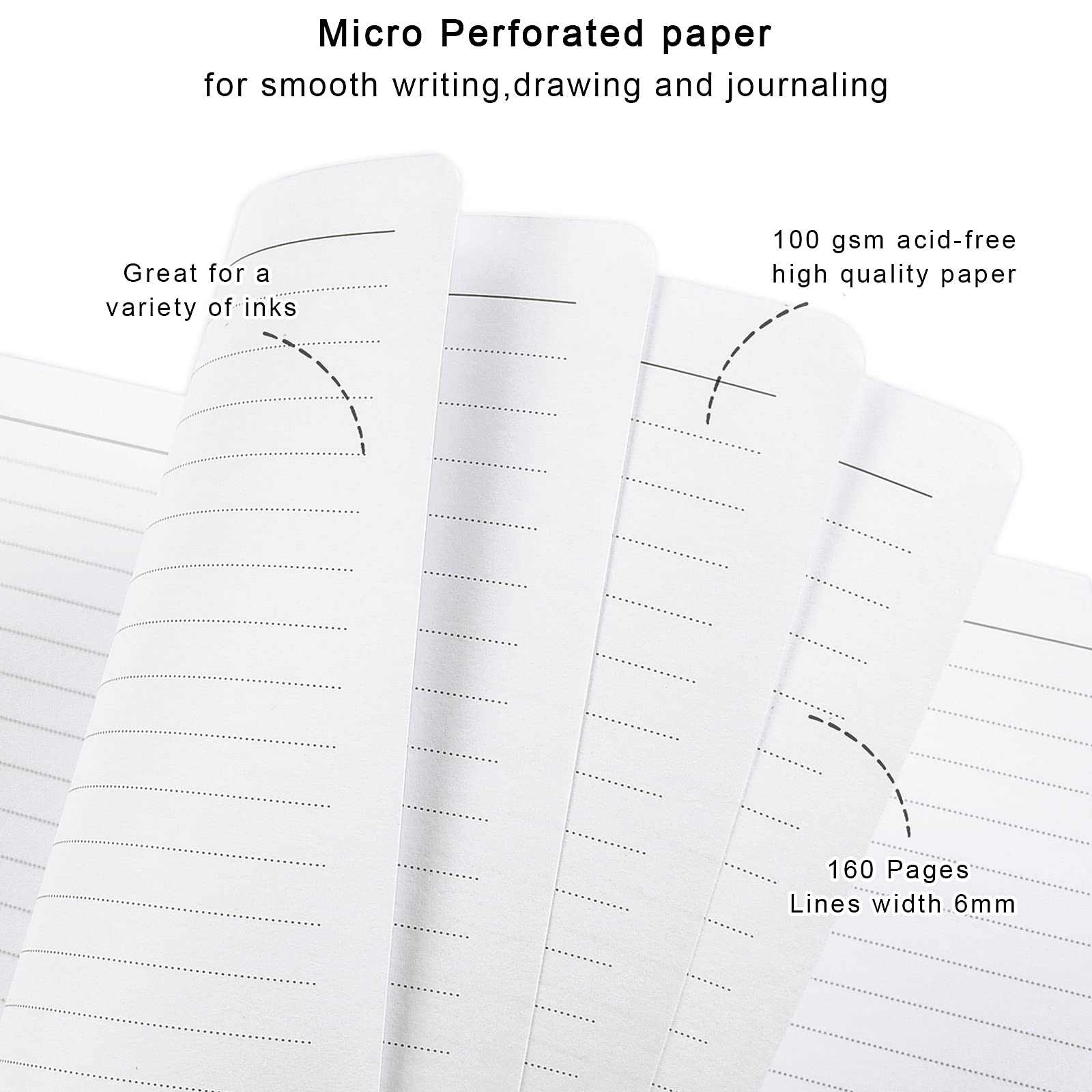 Premium Spiral Journal Notebook - Marble Hardcover Lined Diary for Women & Students, 6 x 8.4 Inch A5 Size, 160 Pages Thick Paper, College Ruled Notebook for Writing, Office Work, School Notes & Gift Ideas (Gray White Gold) - Perfect for Daily Journaling, Creative Writing & Note Taking