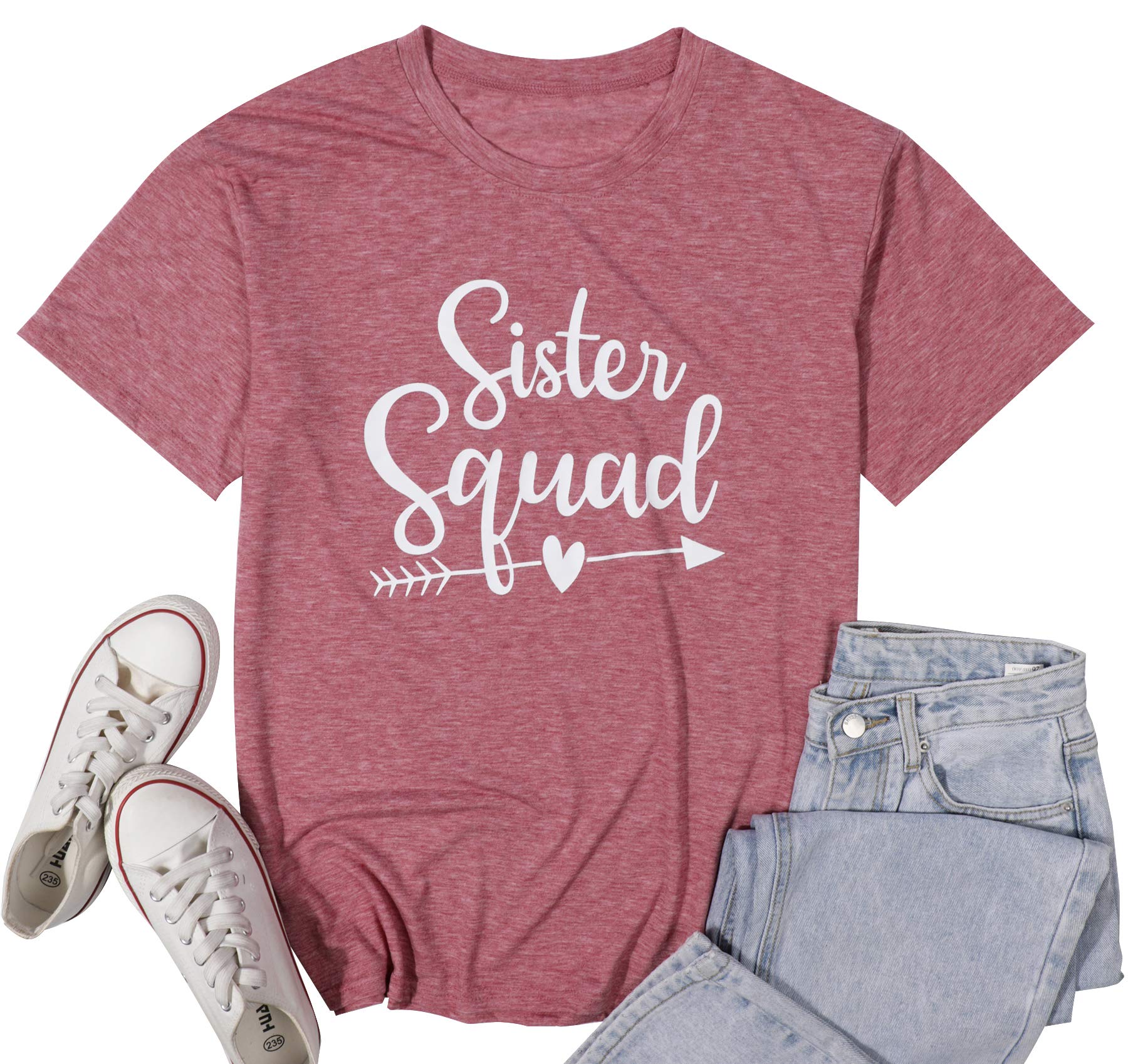 Funny Sister Squad Tee - Best Friends BFF T-Shirt for Women | Matching Outfits