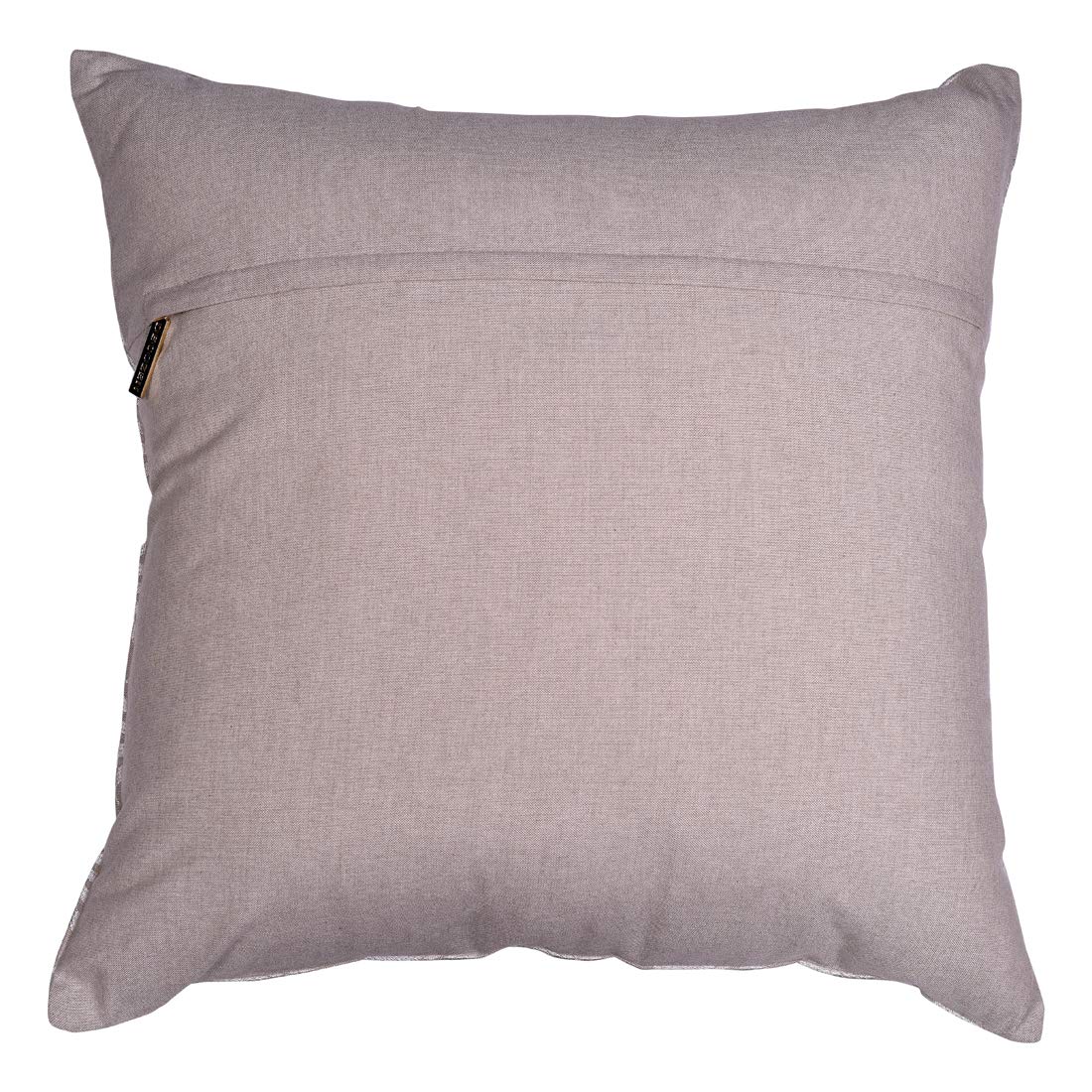Decozen Embroidered Zipper Pillow Covers Set of 4 - 20x20 Inches Beige Brown Throw Pillow Cases for Sofa, Couch, Bed & Home Decor - Perfect for Living Room, Bedroom & Office Styling