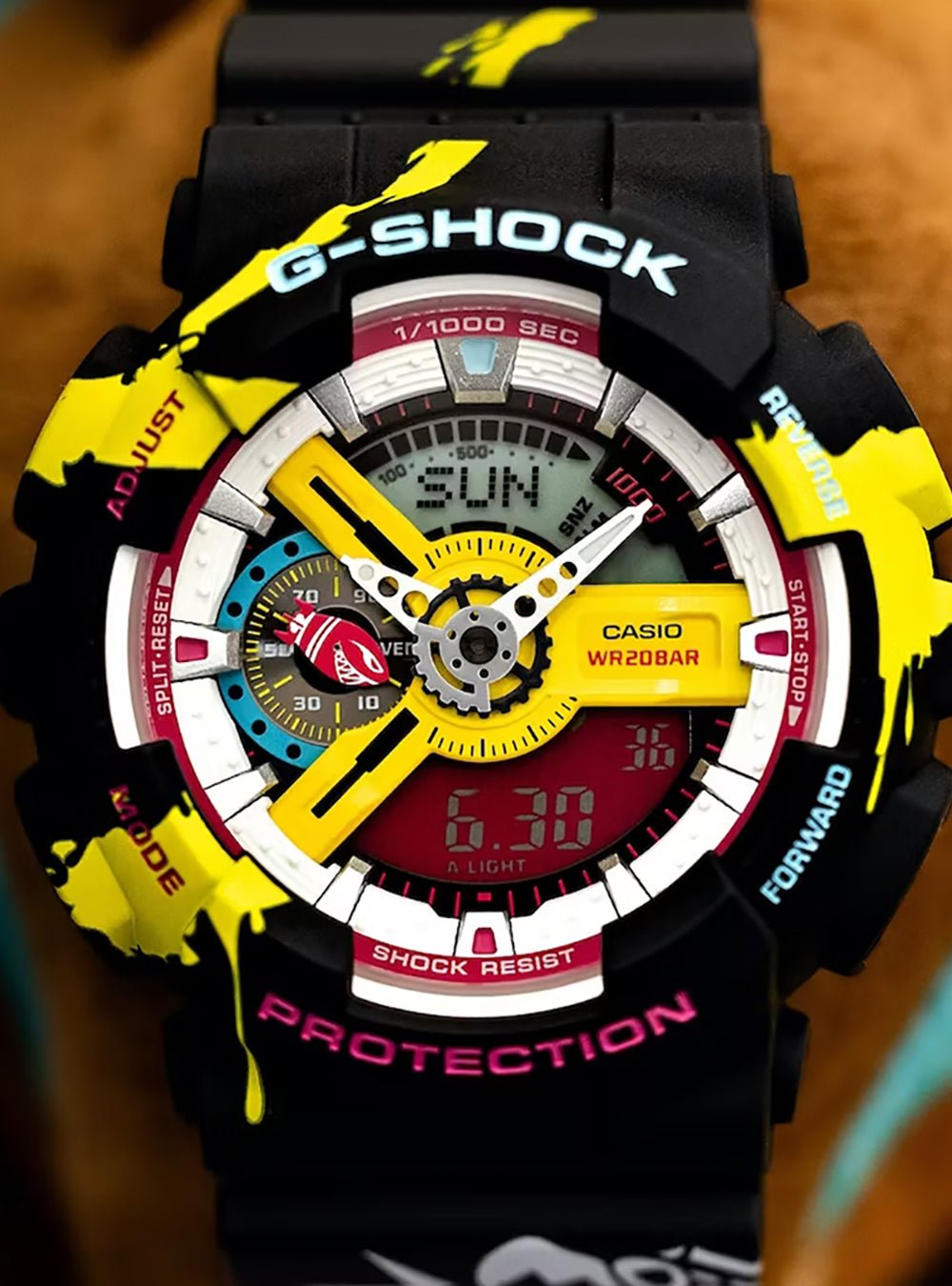 CASIO G-Shock GA-110LL 1AJR JDM Limited Edition League of Legends Collaboration Watch - Rugged Digital Sports Watch for Men - Perfect for Gaming Enthusiasts & Outdoor Adventures
