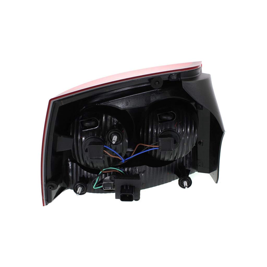 2009-2010 Dodge Charger Replacement Rear Tail Lights Pair - Driver & Passenger Side (CH2800195 CH2801195) - Compatible with 4806449AC 4806448AC - Perfect for Car Restoration & Nighttime Safety Upgrades