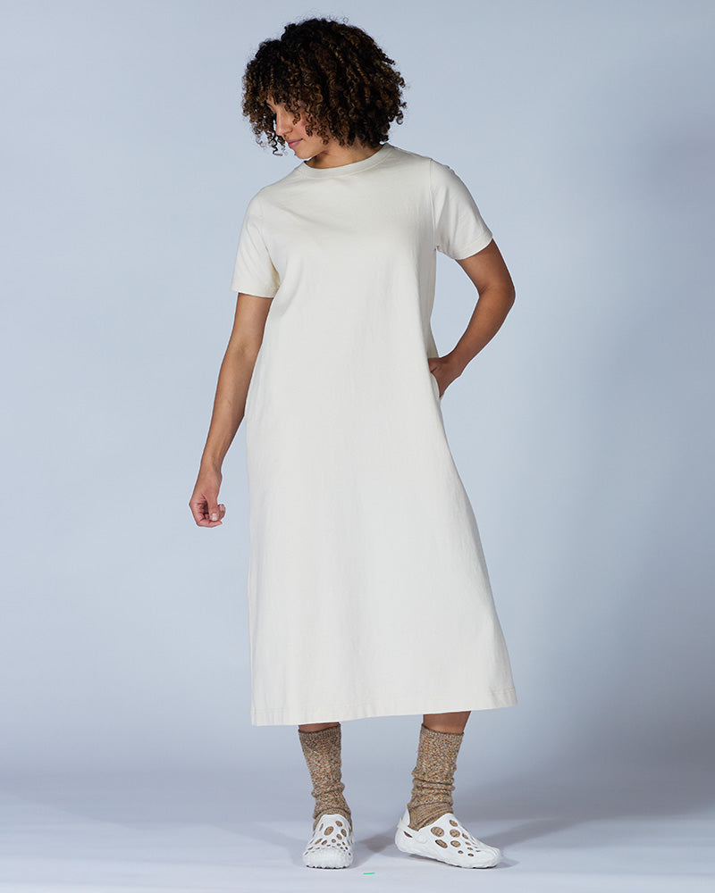 Eco-Friendly Recycled Cotton Heavy Dress for Women - Sustainable Fashion for Casual Wear, Office & Everyday Outfits