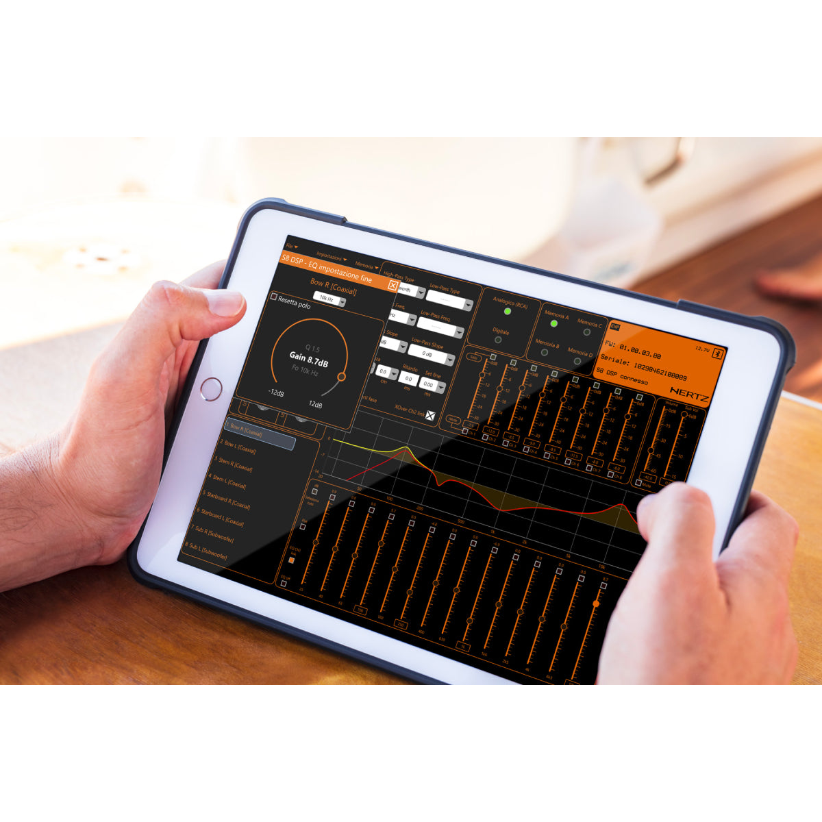 Hertz S8 DSP - Compact Digital Audio Processor with 6 Inputs & 8 Outputs for Car Audio Systems and Home Theater Setup