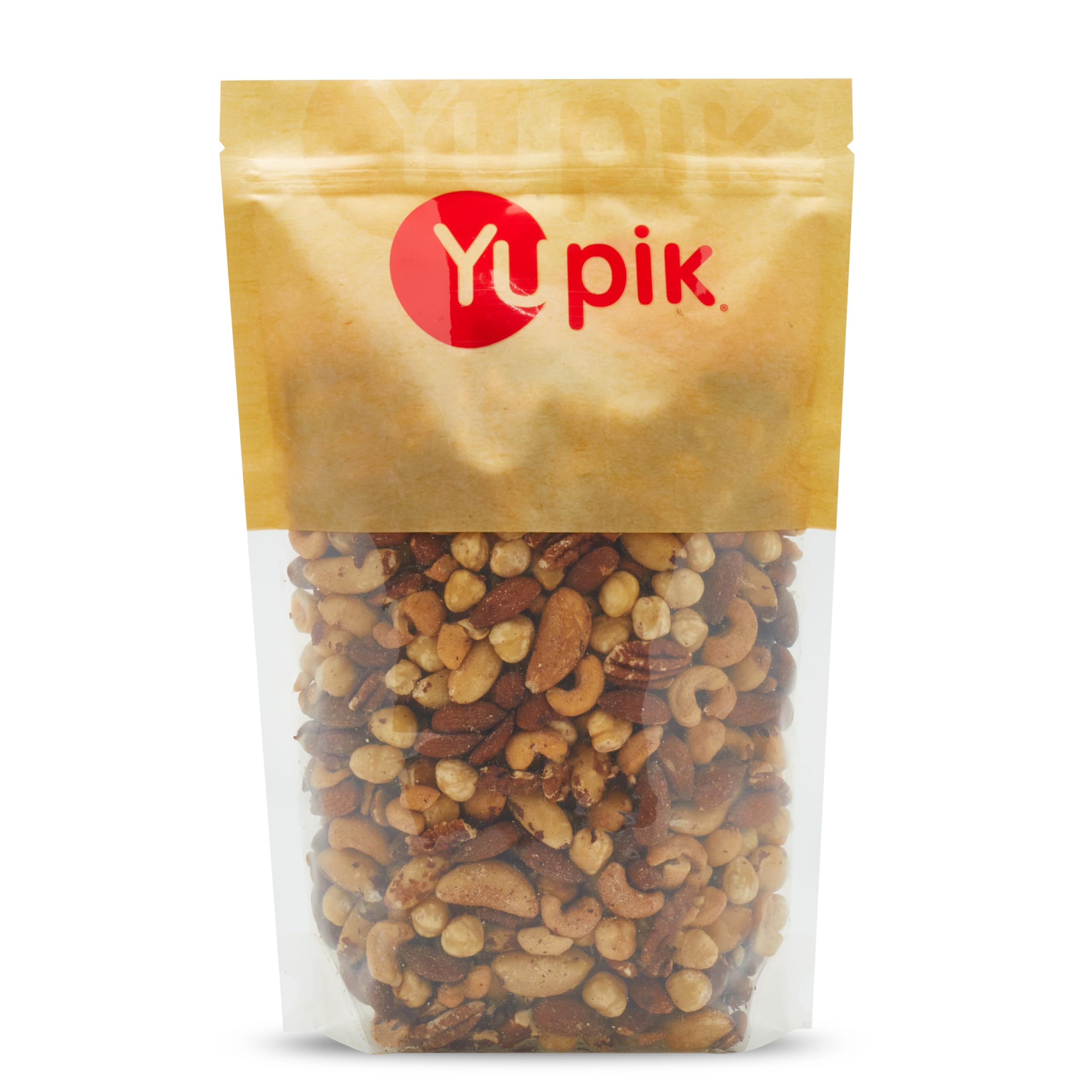Yupik Roasted Salted Nut Mix 1kg - Vegan, Gluten Free Healthy Snacks for Office & Travel