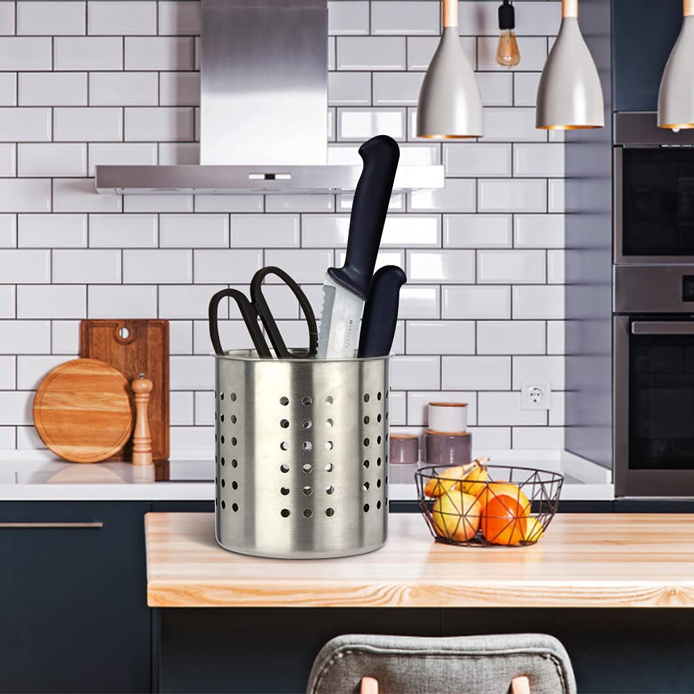 Stainless Steel Kitchen Utensil Holder - 5.3