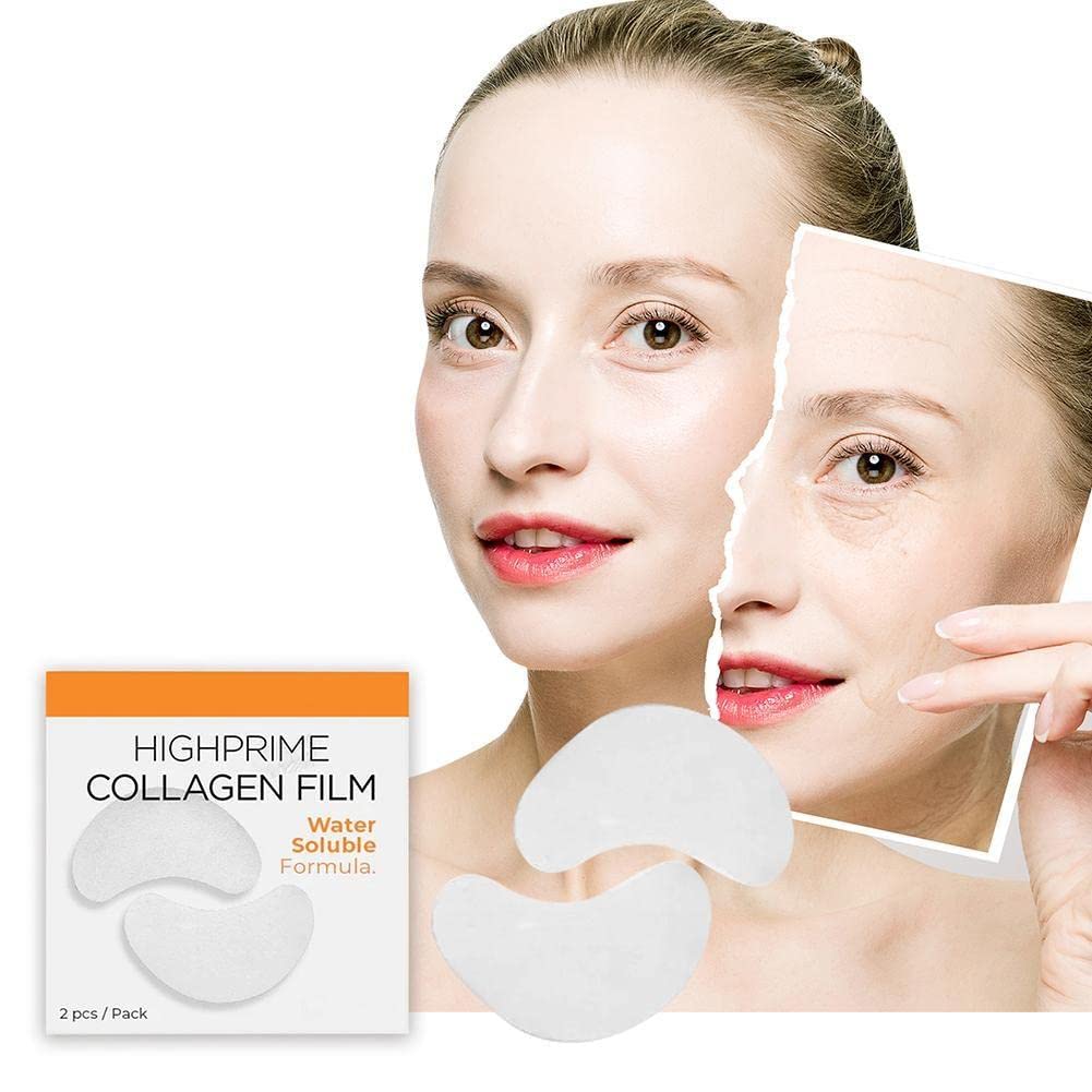 Highprime Soluble Eye Zone Mask - Dark Circle & Fine Lines Treatment - Korean Beauty Firming Mask for Puffy Eyes & Anti-Aging Skincare | Perfect for Night Routine & Travel