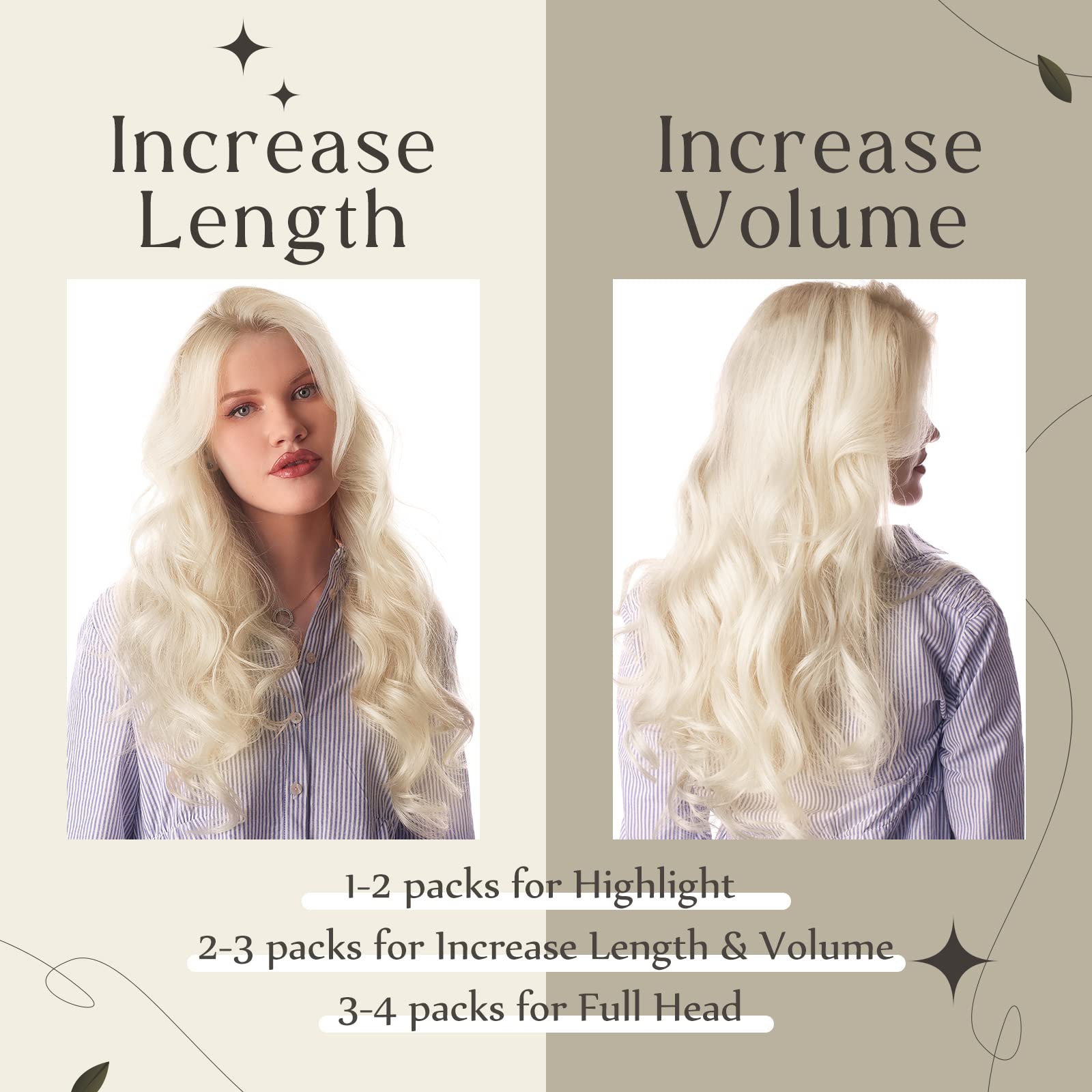 Premium Remy Human Hair Tape-In Extensions - 40Pcs/100Grams (Blonde Highlights, Silky Straight & Soft) for Short Hair - Includes #60 & P16/22 Packs - Perfect for Daily Styling, Volume Boost & Special Occasions