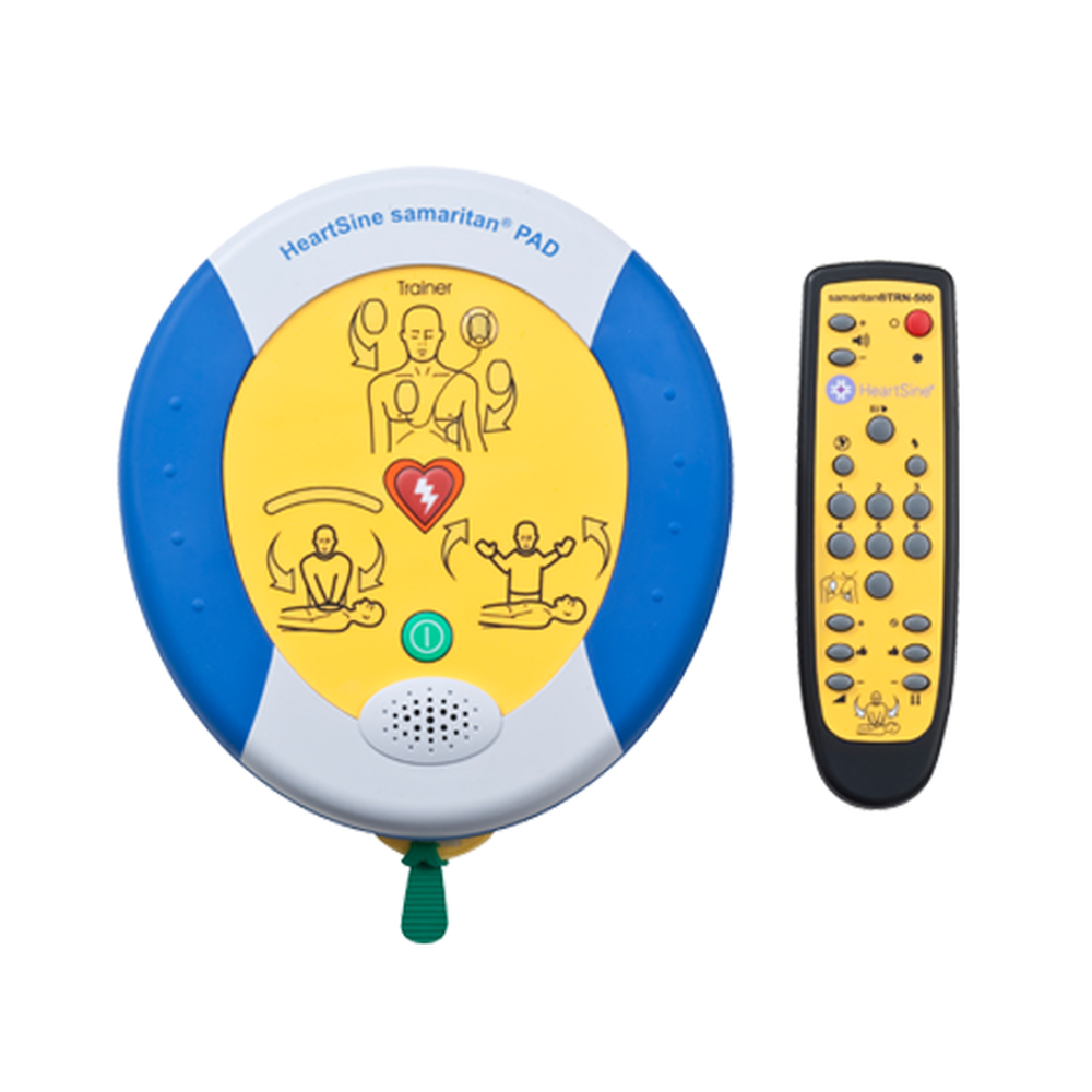 HEARTSINE Samaritan 500P Trainer Defibrillator - AED Training Device for CPR & First Aid Certification Classes - Perfect for Schools, Workplaces & Emergency Preparedness