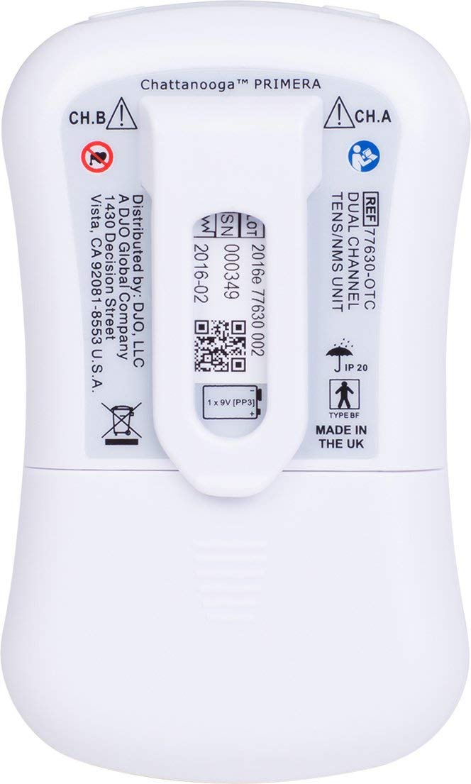 Chattanooga Primera TENS NMES Unit with HAN Waveform - Pain Relief & Muscle Stimulator for Physical Therapy, Sports Recovery & Chronic Pain Management