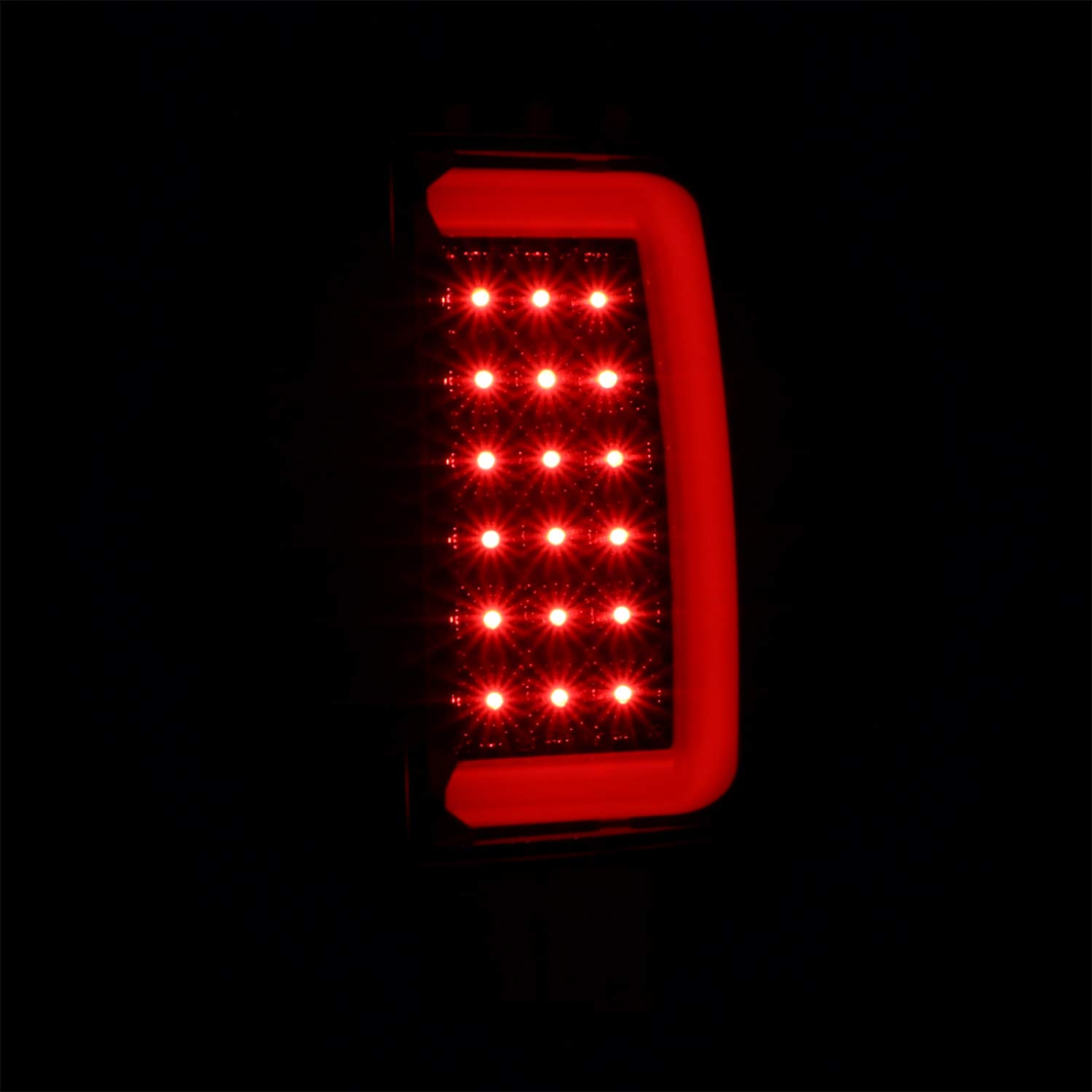 Spec-D Tuning Glossy Black Smoke LED Tail Lights for 2002-2006 Dodge Ram 1500/2500/3500 - Left & Right Pair Assembly - Enhanced Visibility & Style for Night Driving & Custom Truck Builds