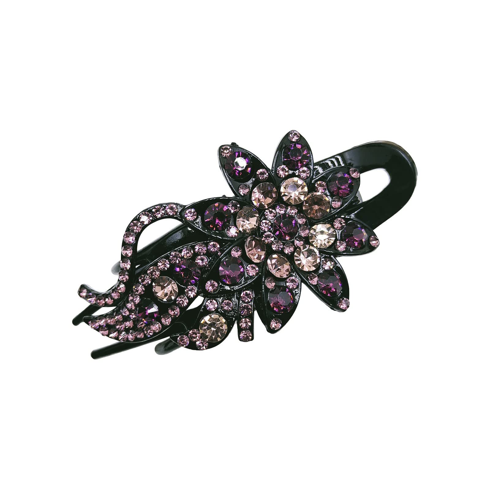 Sparkling Rhinestone Hair Clip for Women - Elegant Crystal Barrette Hairpin with Metal Duck Clip - Perfect for Weddings, Parties, and Everyday Glamour