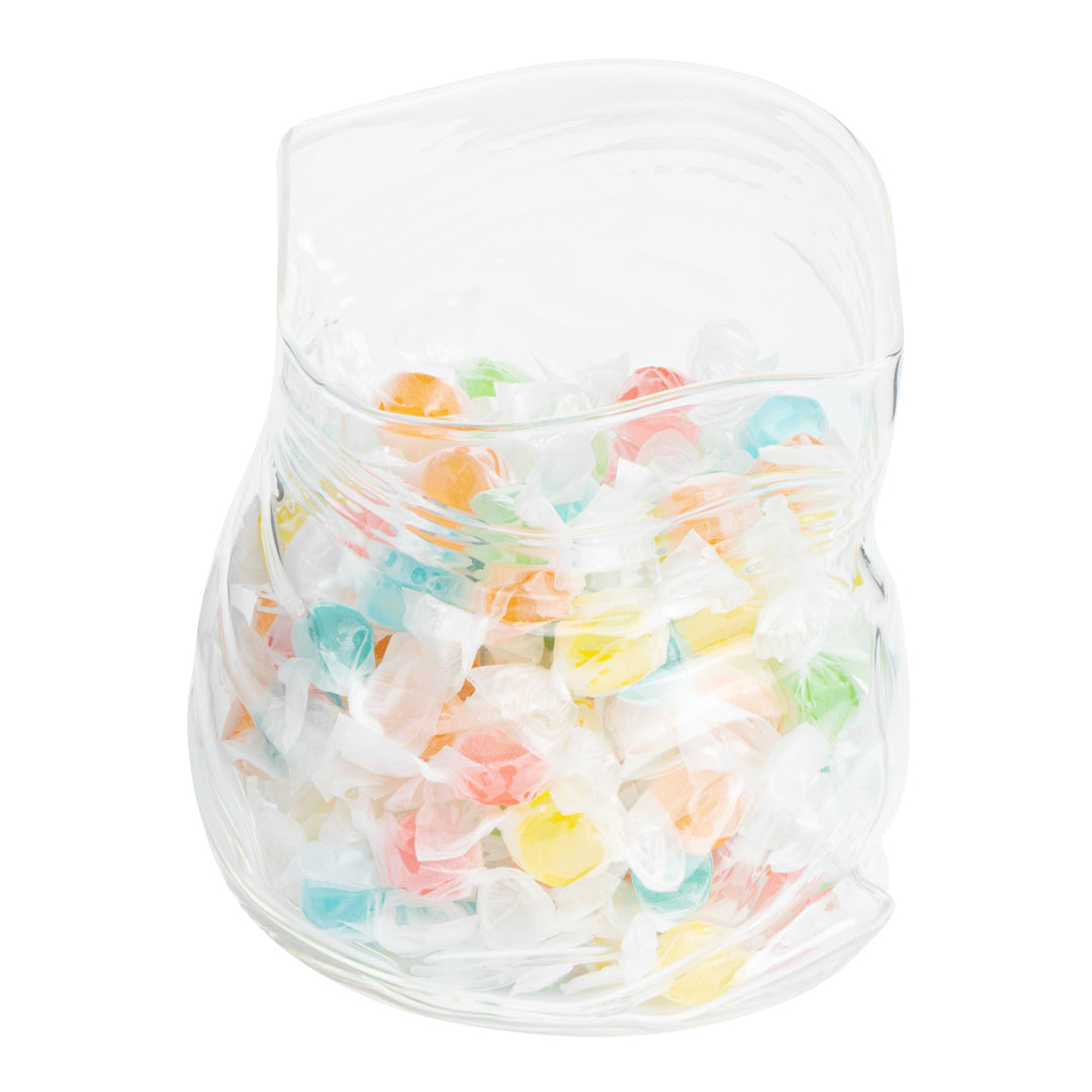 22 oz Round Clear Glass Unzipped Bag Bowl - 4.75