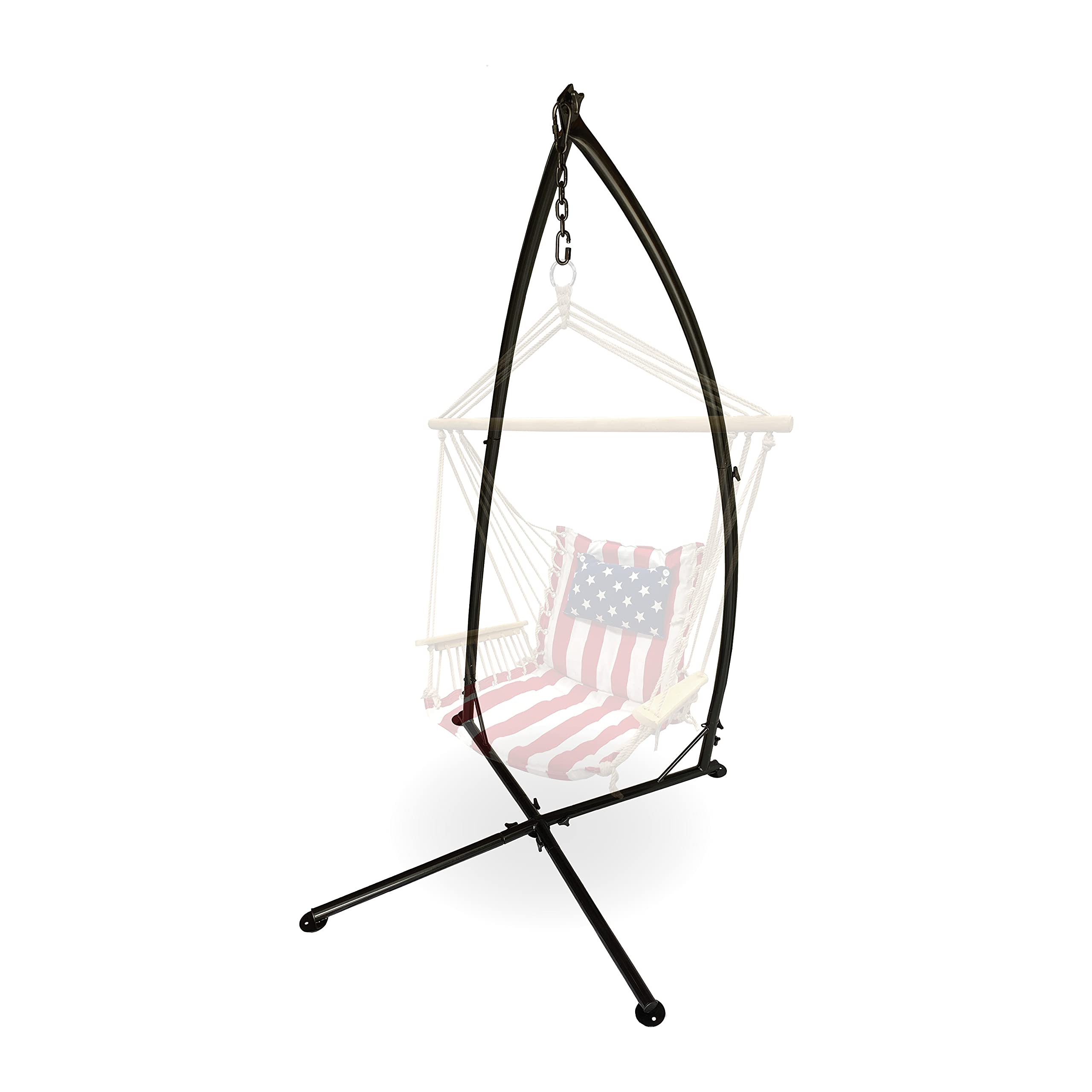 Backyard Expressions Heavy Duty Hammock Swing Stand for Indoor & Outdoor Use - Perfect for Porch, Patio, Garden Relaxation
