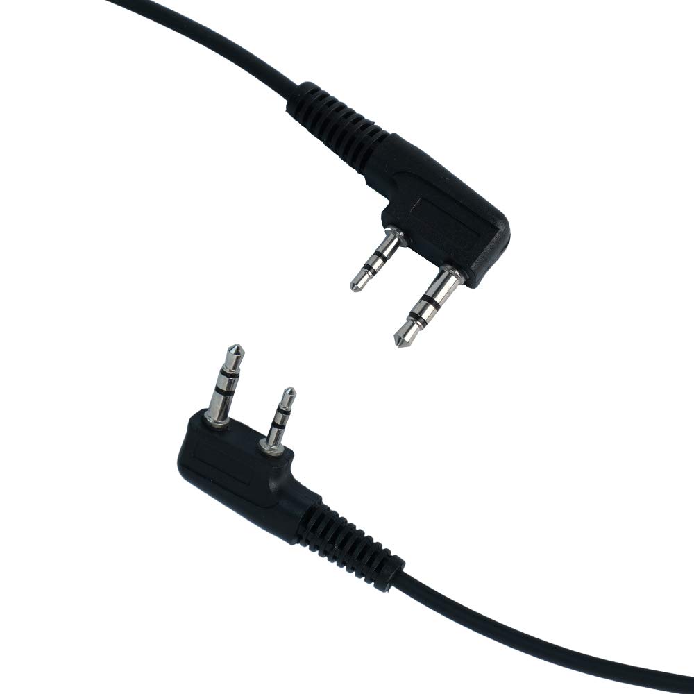 10 Pack G-Shaped Earpiece Headsets for BaoFeng UV-5R, BF-888S, Kenwood, Wouxun, Puxing, Linton Two-Way Radios - Compatible with Walkie Talkies TK-3230 (10 Packs) - Ideal for Security, Construction, and Outdoor Communication