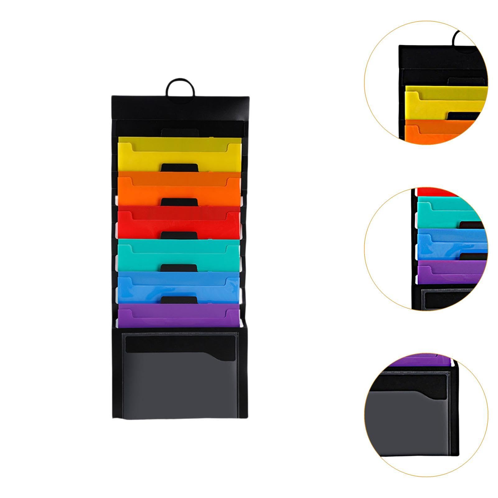 6-Tier Expandable Hanging Wall File Organizer - Portable Expanding File Folder for Office, Home & Business Travel - Perfect for Document Storage, Bills, Receipts & School Papers