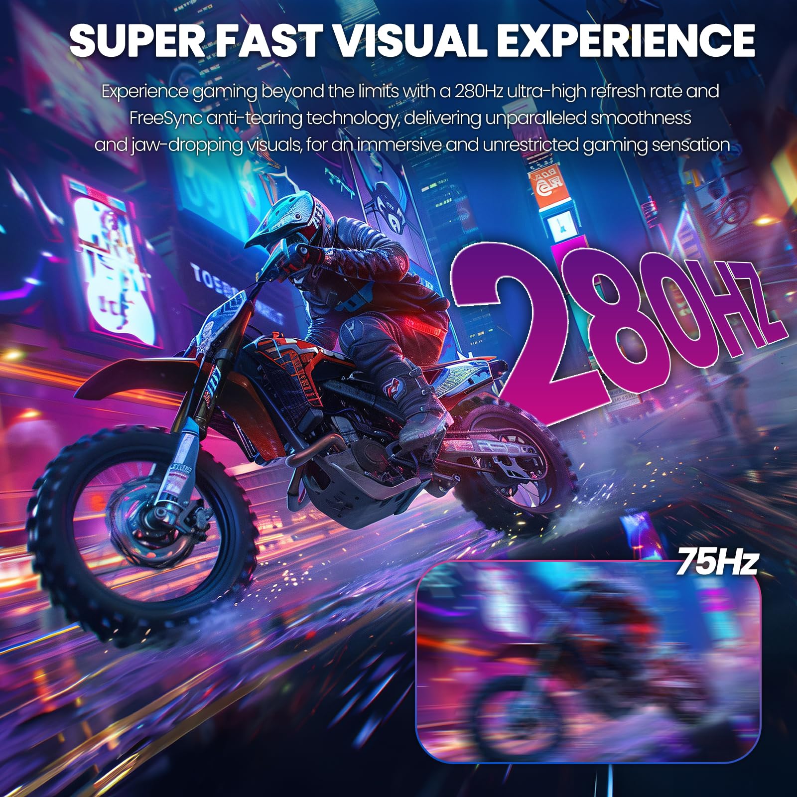 CRUA 27 Inch Curved Gaming Monitor 280Hz 240Hz, 1ms GTG Response, FHD 1080P VA Panel, 99% sRGB, 1800R Curvature, FreeSync Compatible, HDMI/DP Ports, Wall Mountable, Tilt Adjustable, Eye Care Technology - Perfect for Esports, PC Gaming, and Home Office Setup