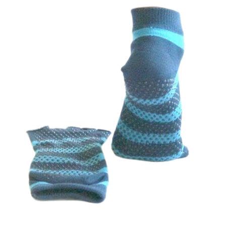 Non-Slip A99 Golf Toe Socks - Breathable Yoga & Pilates Grip Socks with Half Toe Design - Blue - Perfect for Workouts, Barre, Dance & Gym Activities