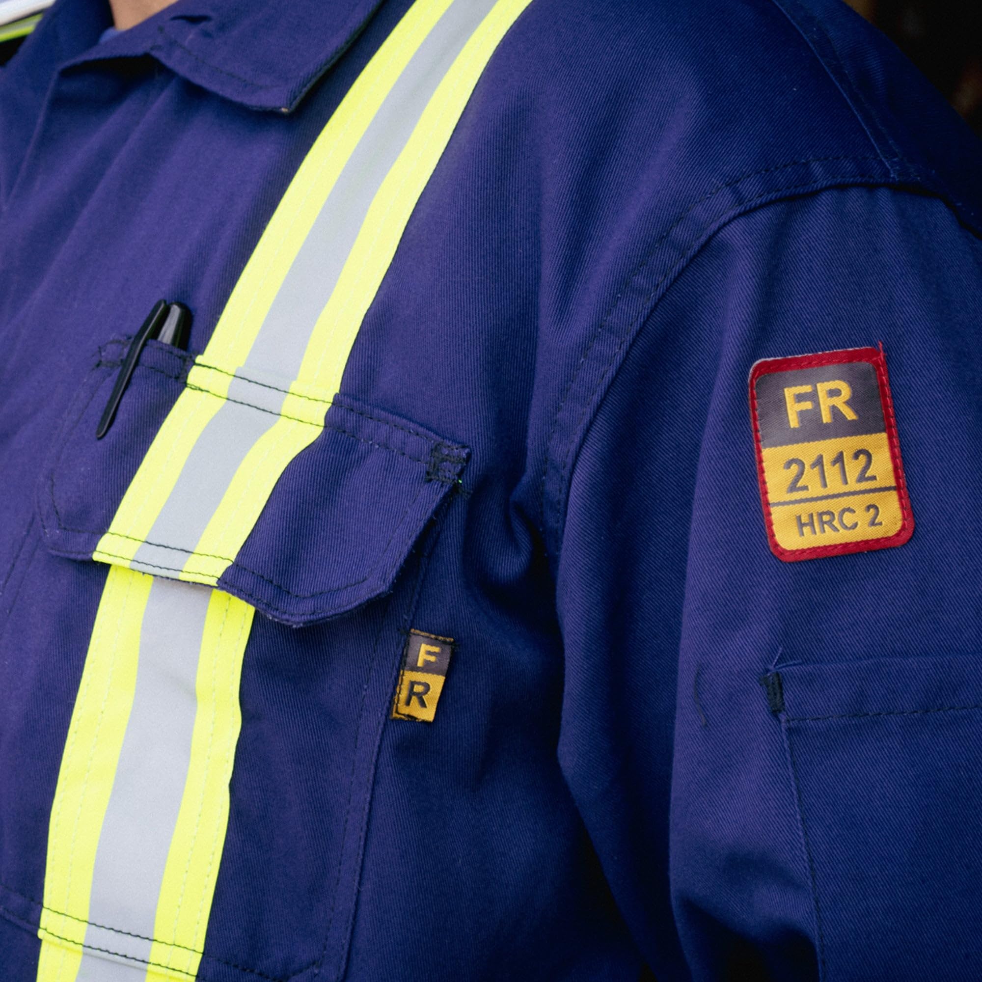 Flame Resistant FR High Visibility Coveralls - OSHA Compliant Safety Workwear for Construction, Road Work & Emergency Response