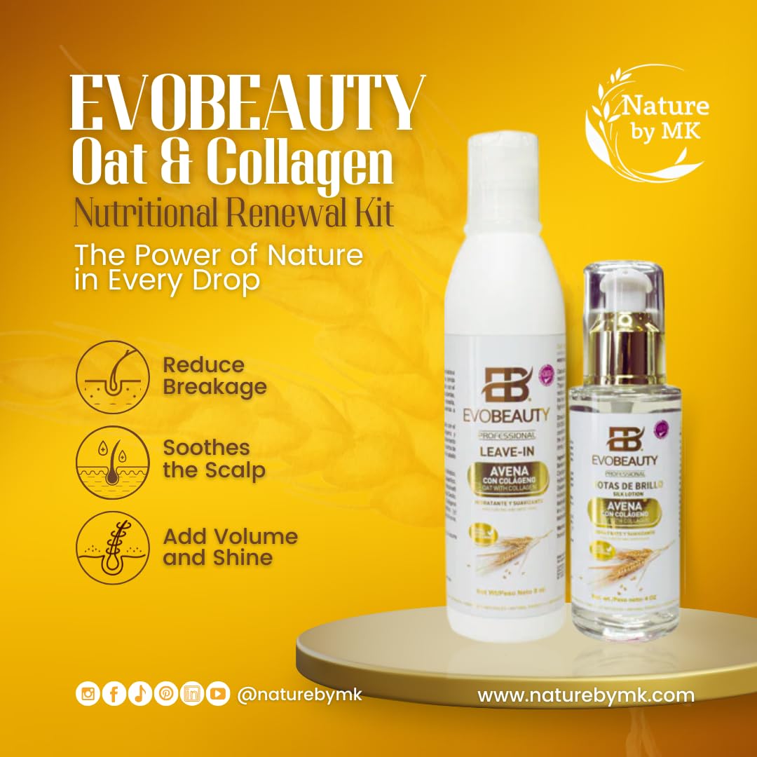 Organic Oats & Collagen Protein Leave-in Conditioner for Hair Growth & Repair - Nourishing Treatment for Dry, Damaged Hair - Perfect for Daily Use & Styling