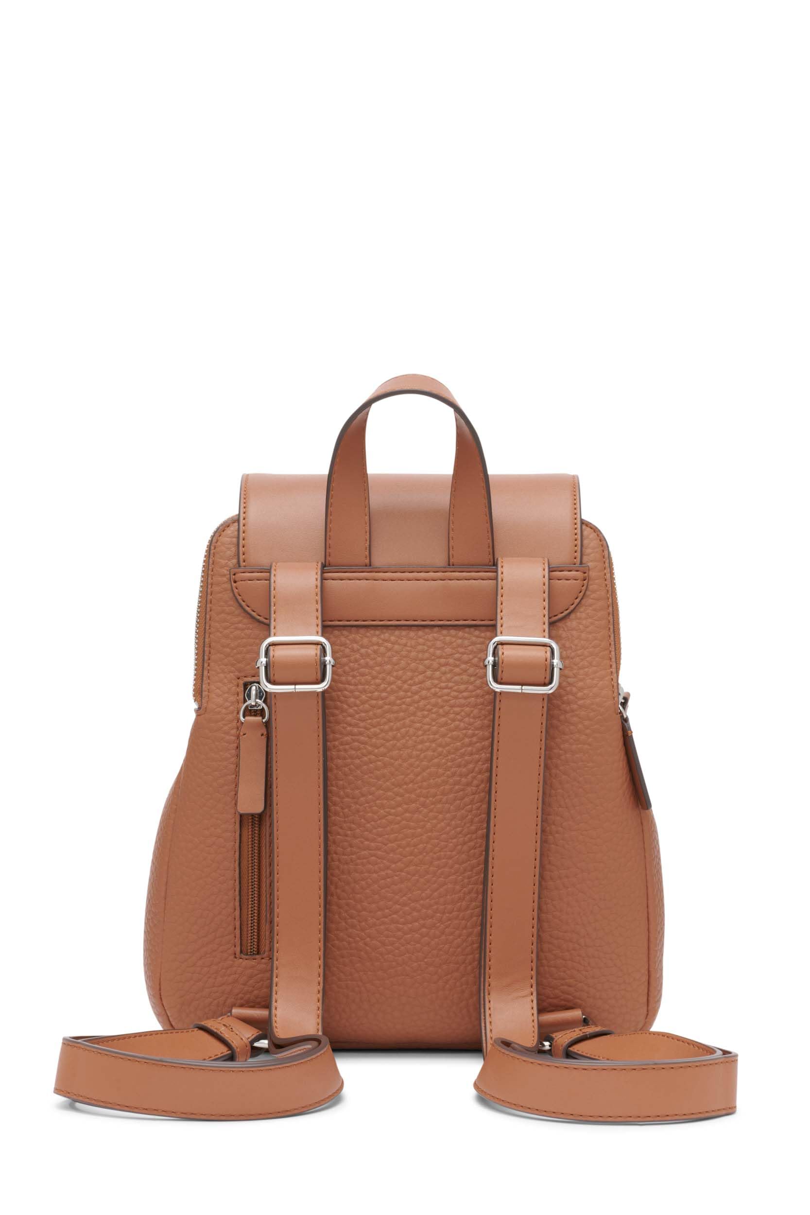 Calvin Klein Elaine Bubble Lamb Leather Flap Backpack - Stylish & Durable Women's Fashion Bag for Work, Travel & Everyday Use