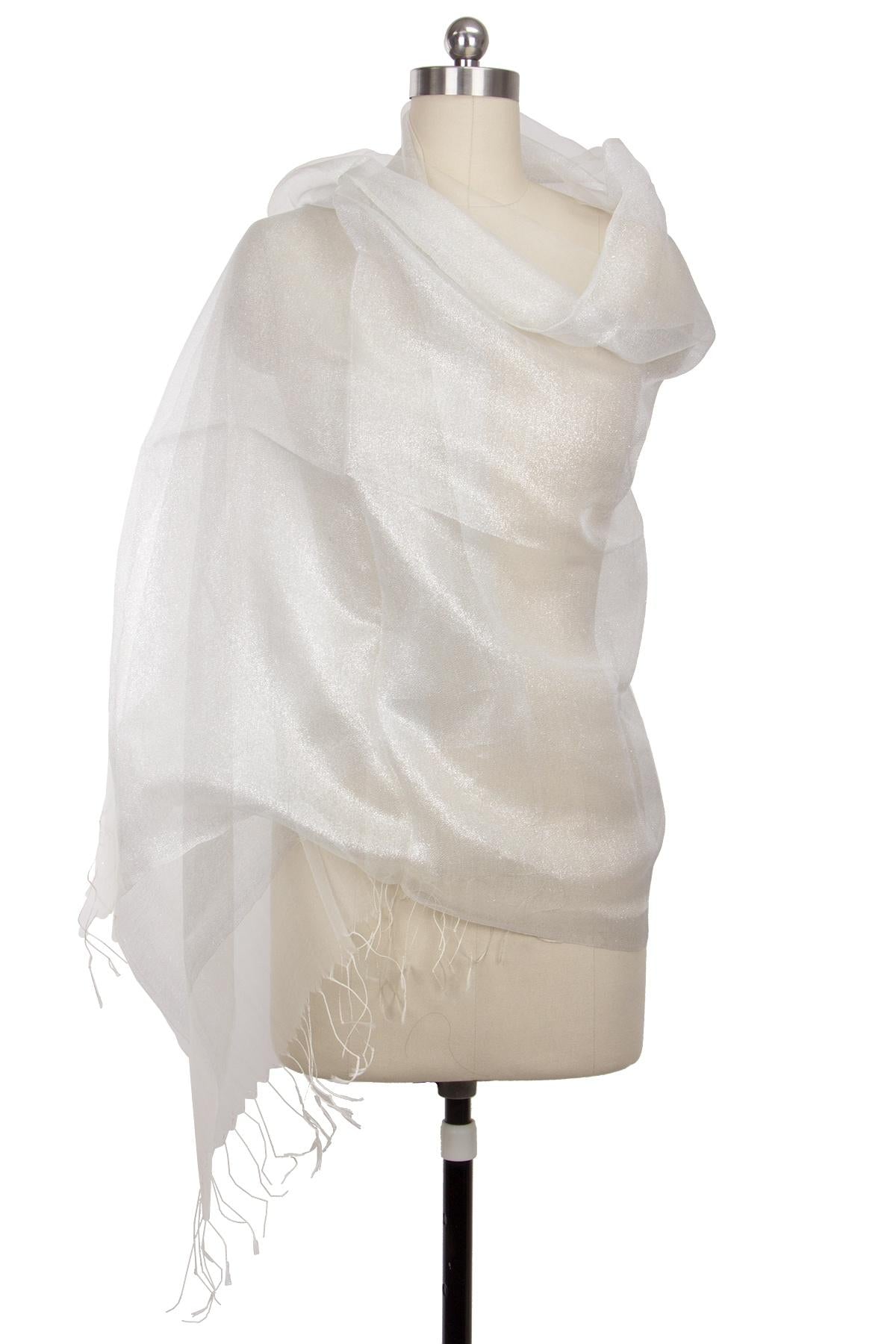 Elegant Glitzy Silk Scarf for Women - Luxury Fashion Accessory for Office, Party & Special Occasions