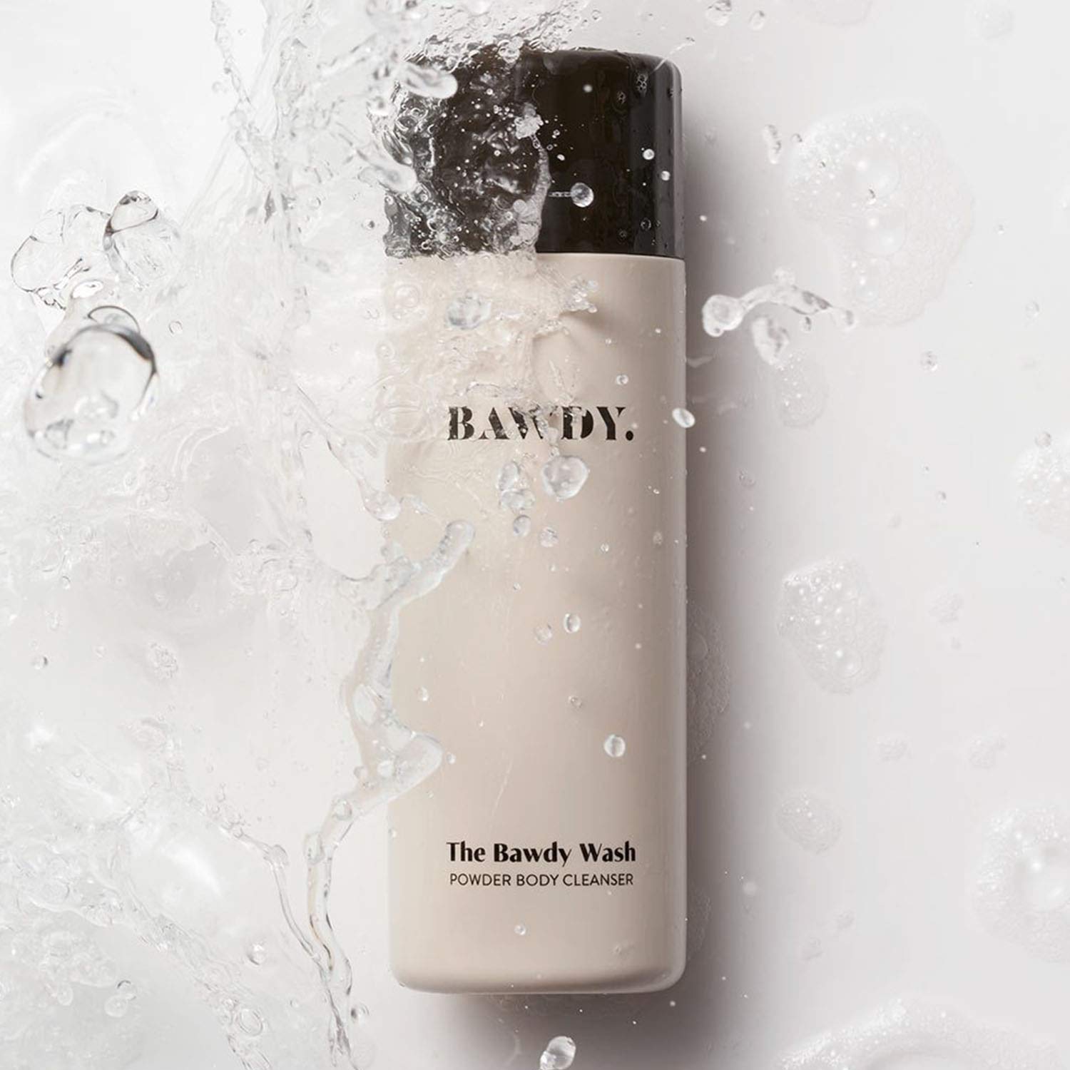 BAWDY The Bawdy Wash - Lightweight Water-Activated Powder-to-Foam Body Wash | Vegan, Non-Toxic & Cruelty-Free | Travel-Friendly 3oz (85g) for Gym, Camping & Sustainable Skincare Routine