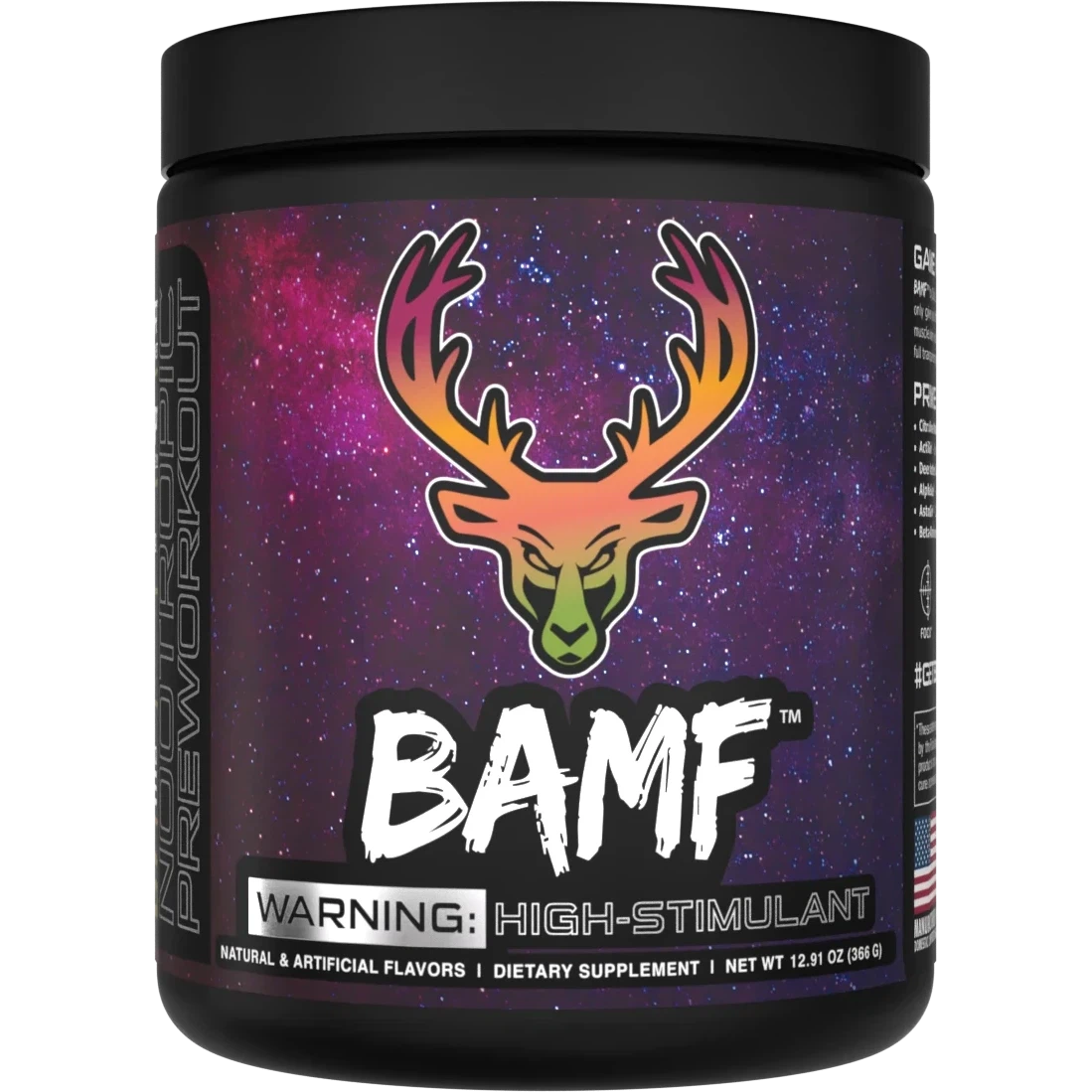 Bucked Up BAMF Pre-Workout Powder - Energy & Focus Booster for Intense Gym Sessions & Athletic Performance