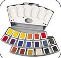 Pelikan Transparent Watercolor Paint Tubes - Set of 12 Vibrant Colors for Artists | Perfect for Watercolor Painting, Sketching & DIY Art Projects