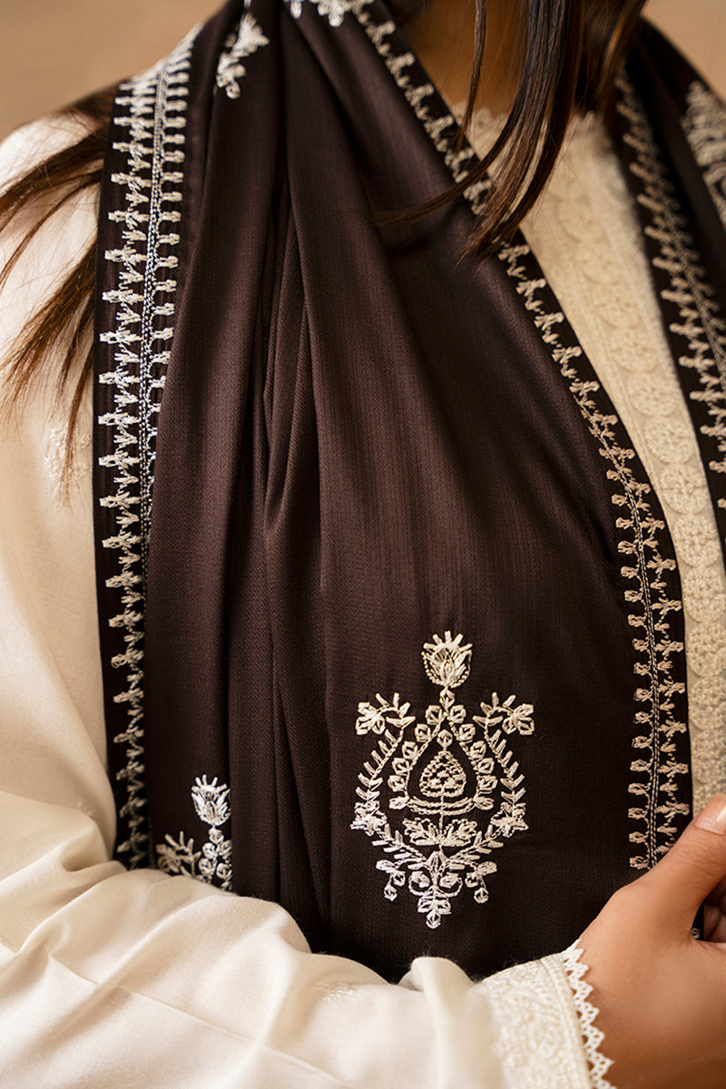 Hazel Embroidered Shawl - Elegant Floral Lace Scarf for Women, Perfect for Weddings, Parties & Evening Events