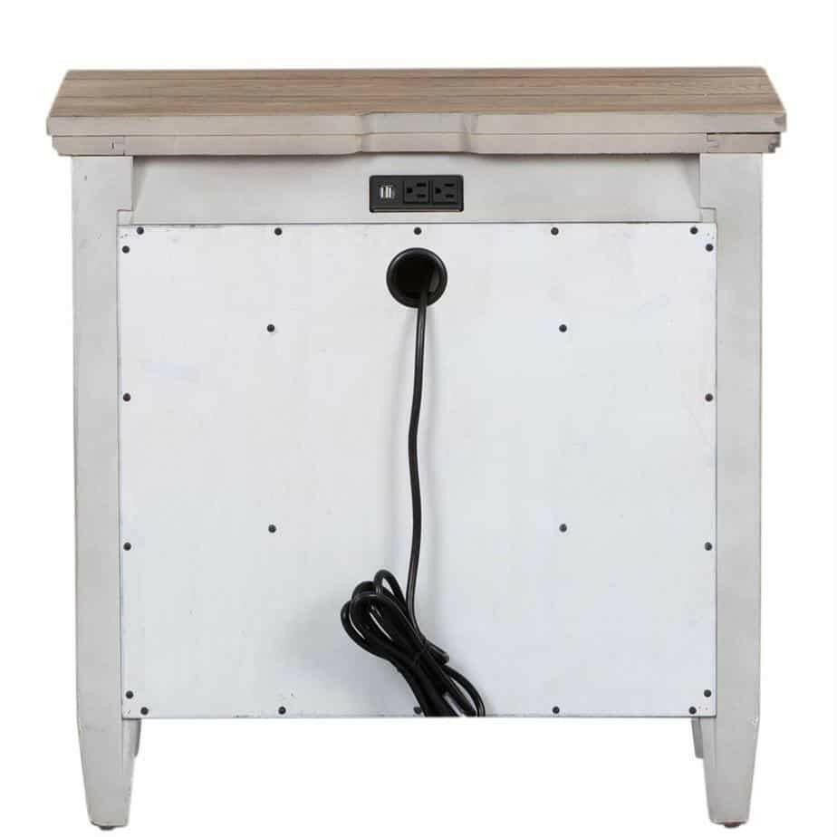 Heartland Nightstand with Drawer - Modern Bedside Table for Bedroom, Living Room, or Office - 824 BR61 Solid Wood Night Stand with Storage Space