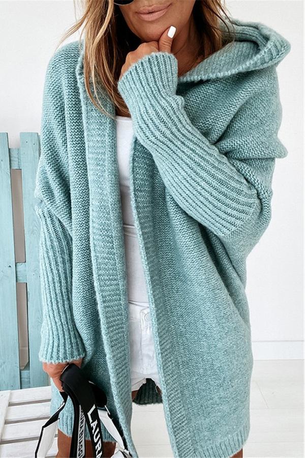 NYC Solid Hooded Casual Cardigan for Women - Cozy Fall & Winter Sweater | Perfect for Layering, Outdoor Activities & Lounge Wear